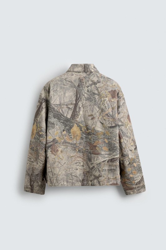 Veste Délavée Imprimé Abstrait