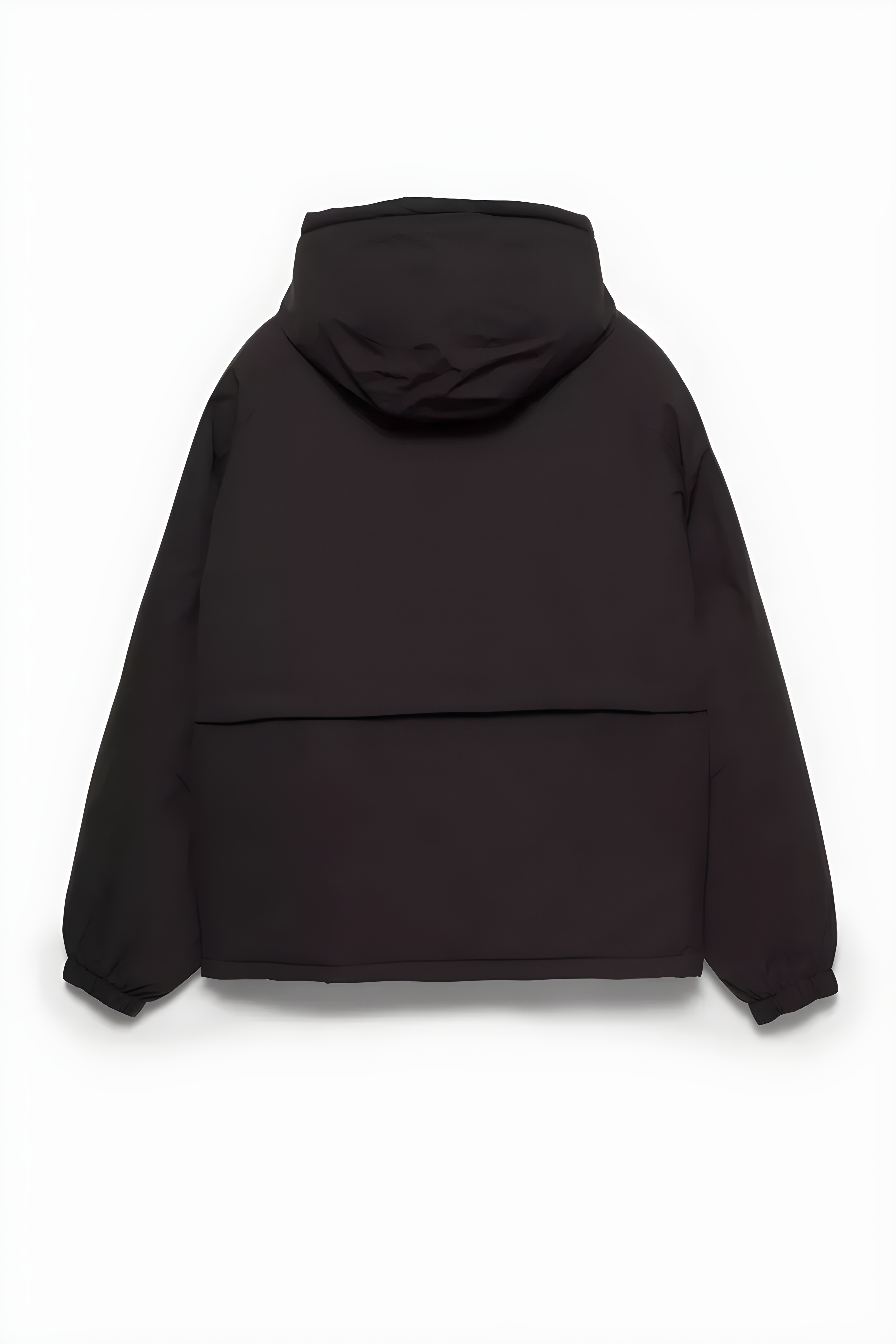 Pull&Bear High Neck Puffer Jacket — Black