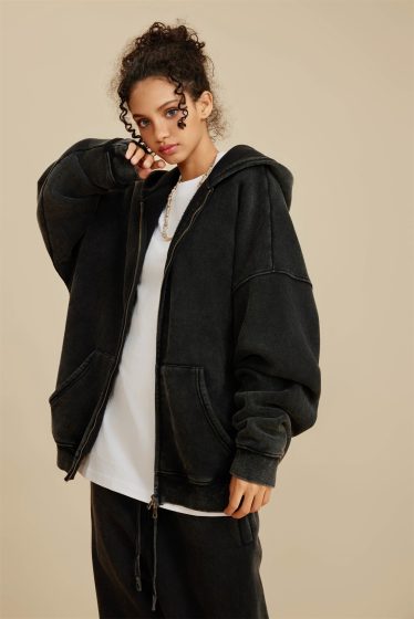 Ensemble Hoodie Zippé Vintage