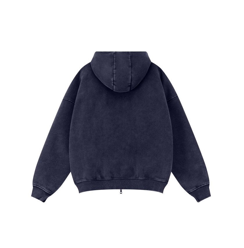 Pullshka Vintage Zip Hoodie Set — Navy