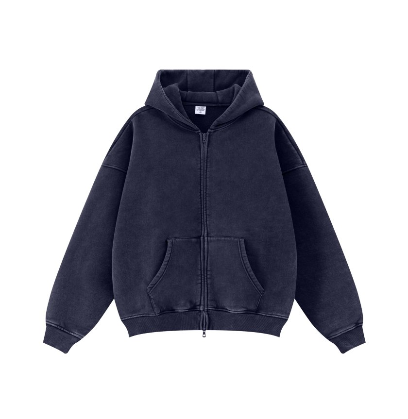 Pullshka Vintage Zip Hoodie Set — Navy