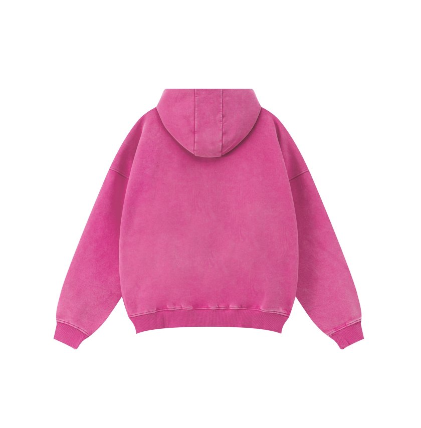 Pullshka Vintage Zip Hoodie Set — Pink