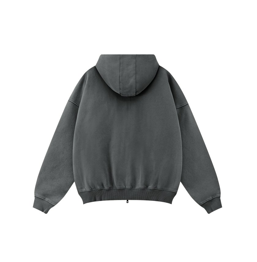 Pullshka Vintage Zip Hoodie Set — Slate