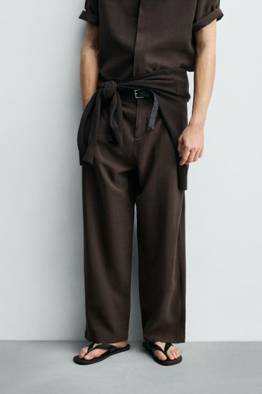 PANTALON FLUIDE À PLIS