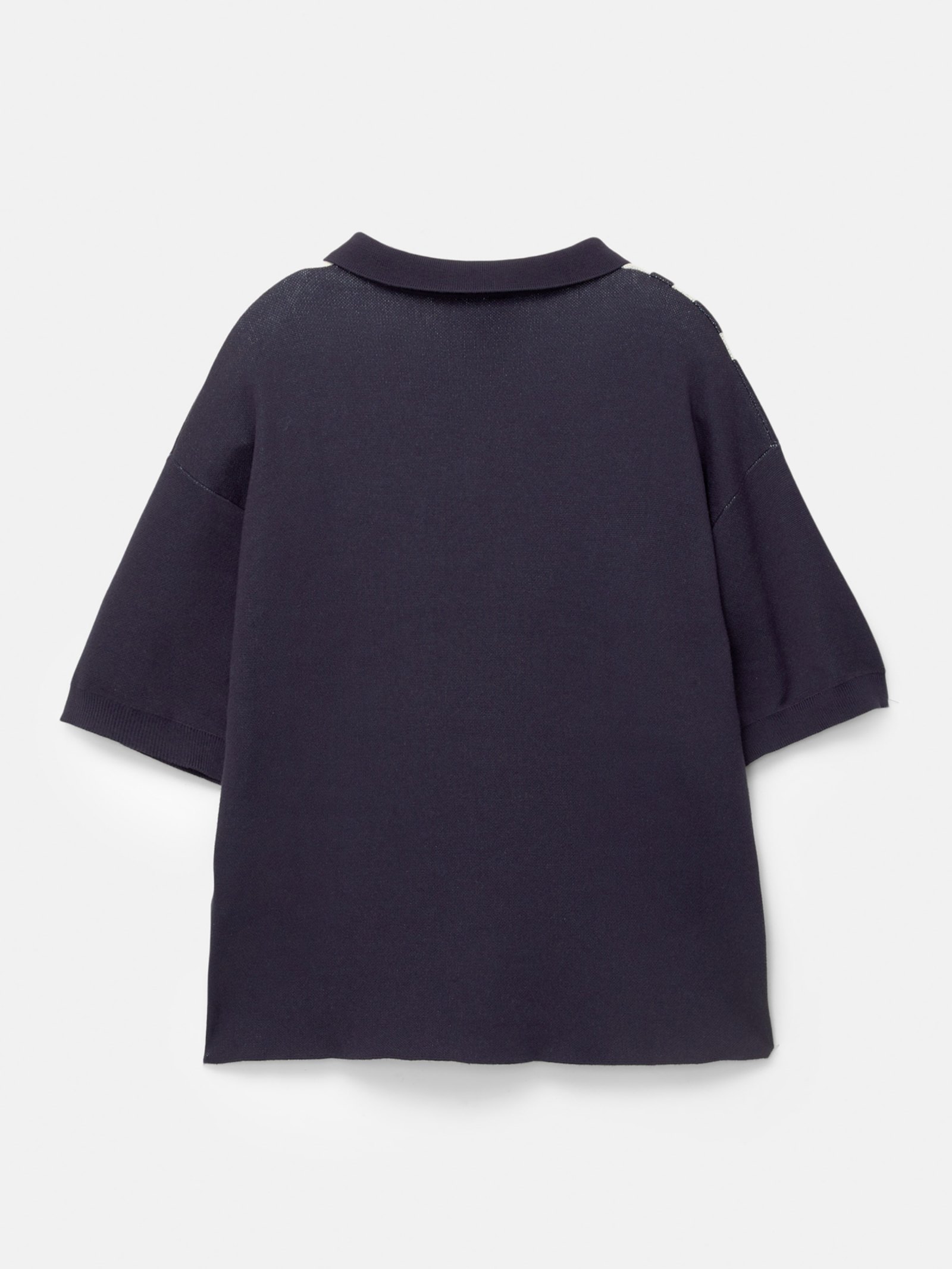 Pull&Bear Pull&Bear V-Neck Pullover STWD — navy