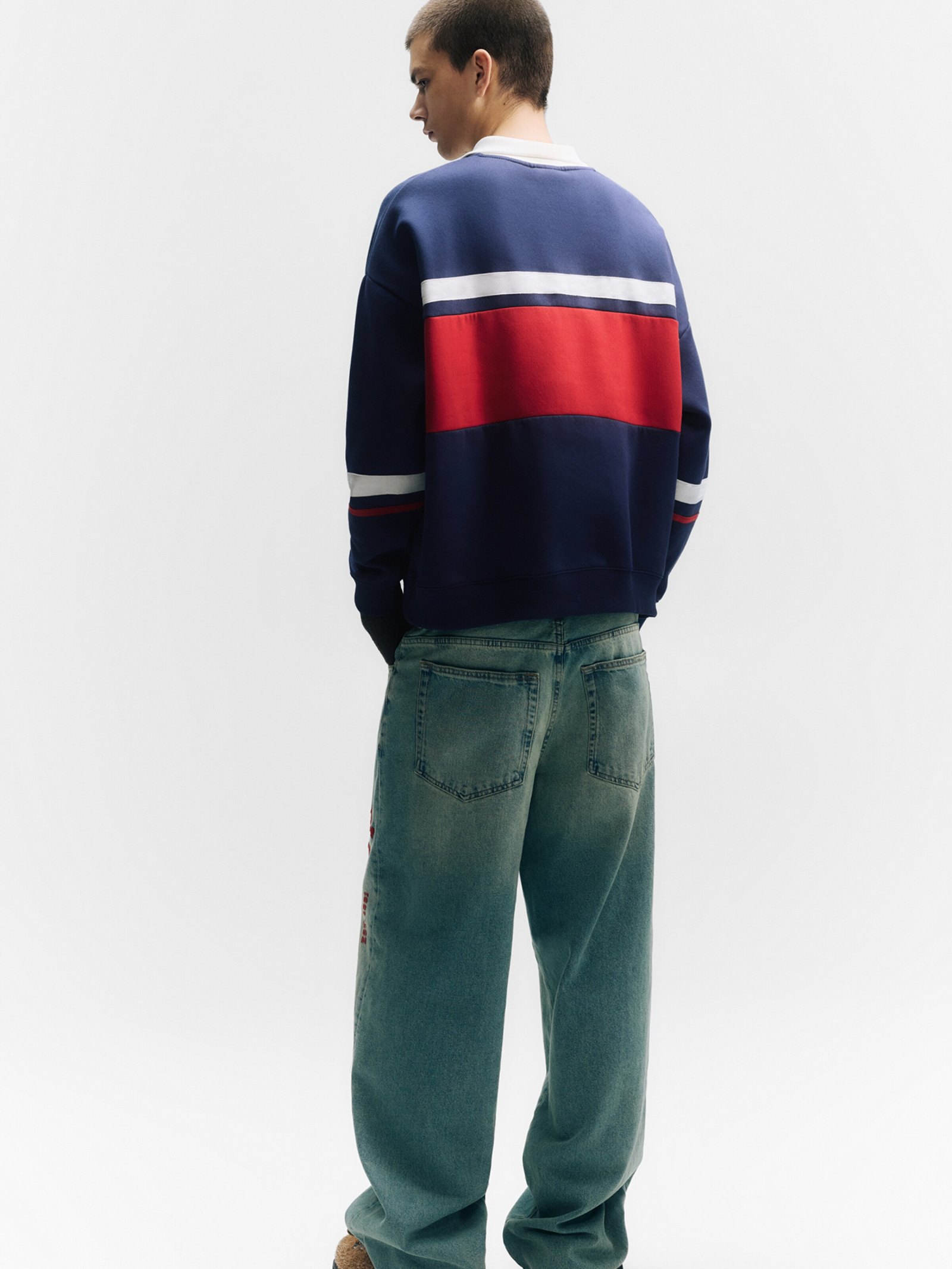 Pull&Bear STWD Sweatshirt — navy