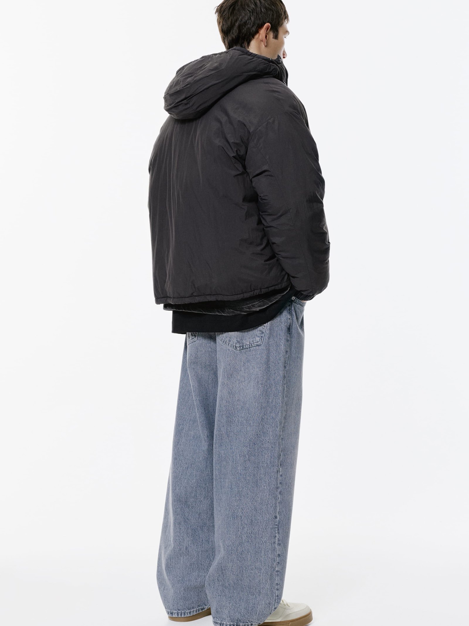 Pull&Bear Winter Jacket — black