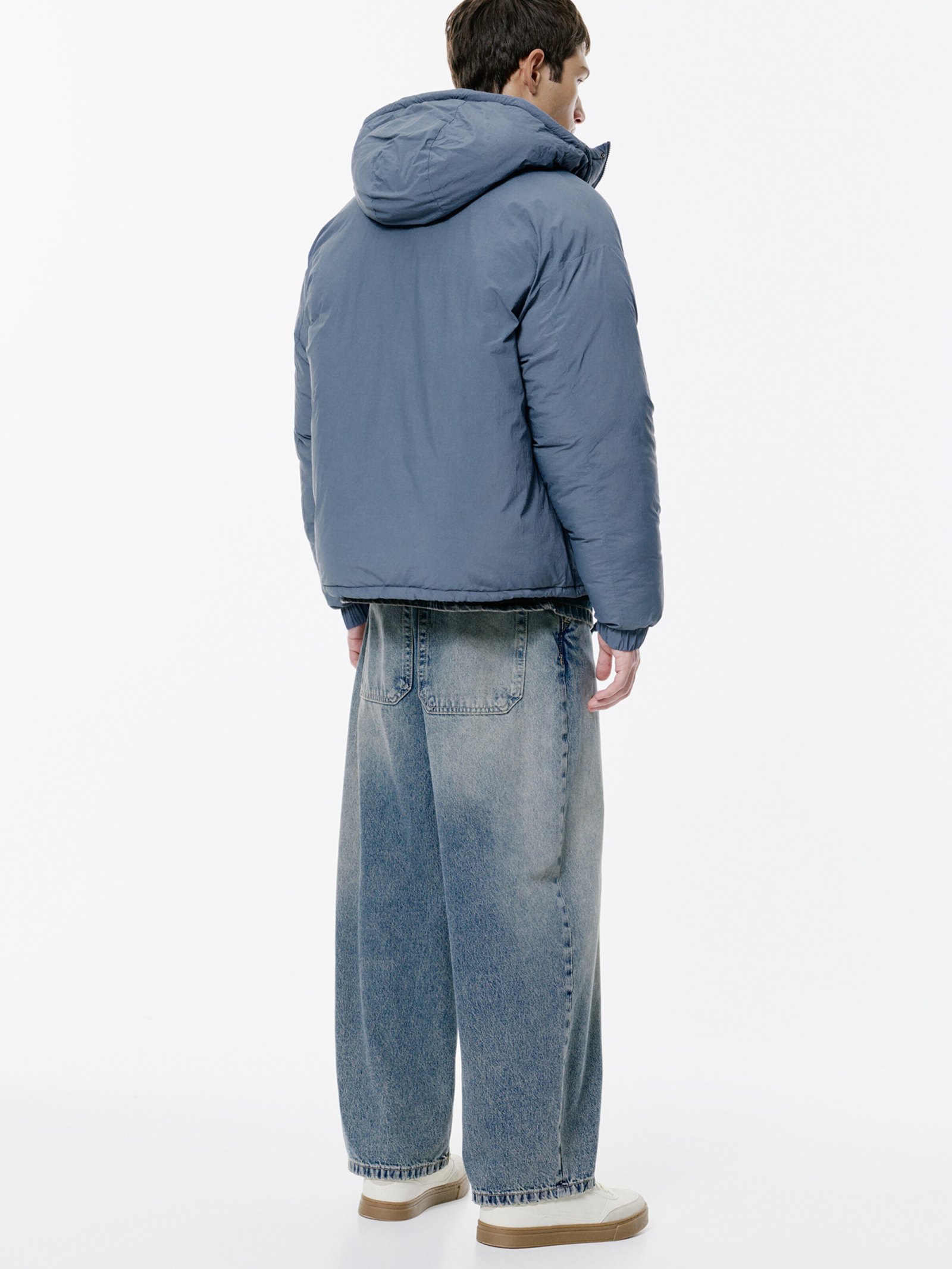 Pull&Bear Winter Jacket — Sky