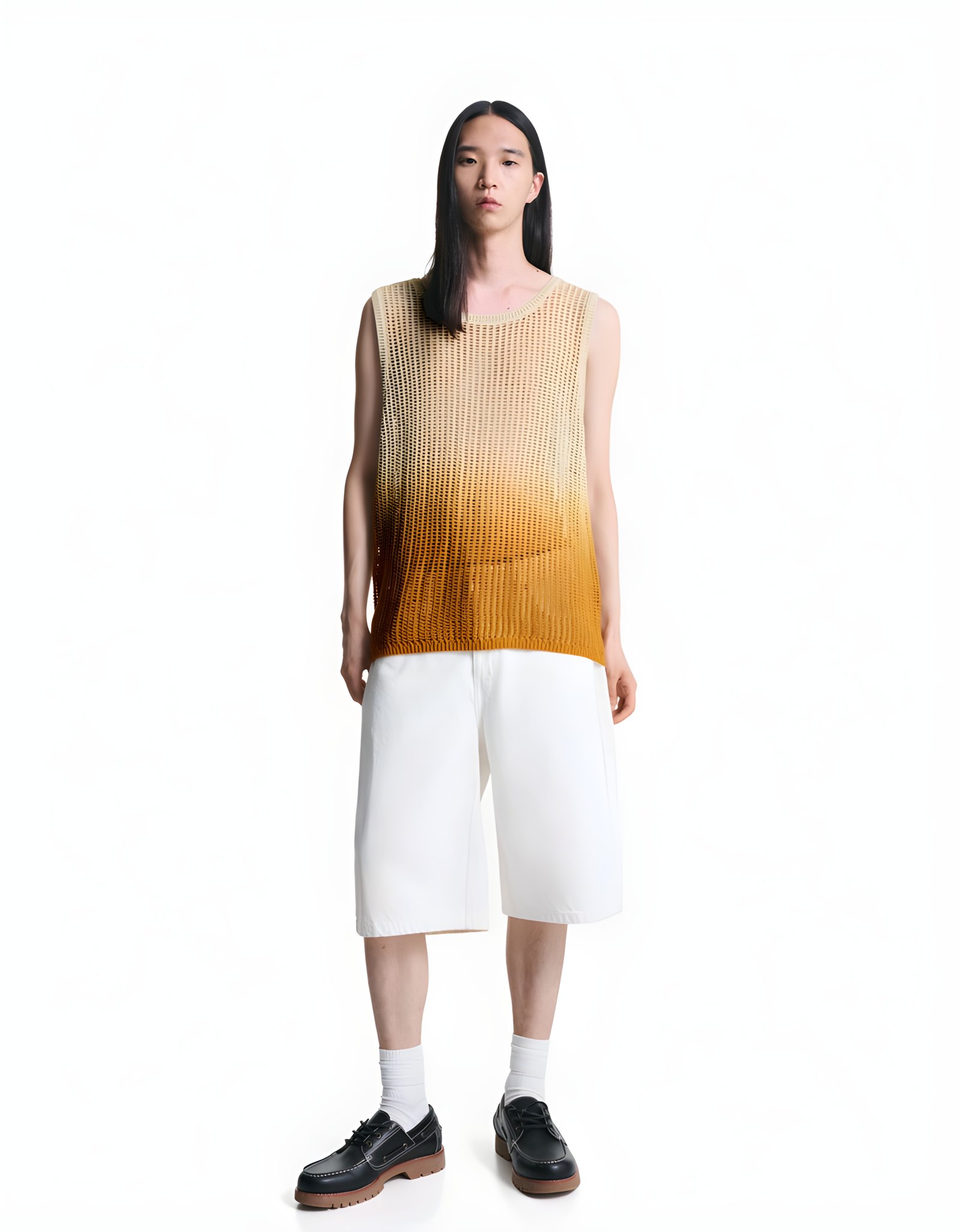 Bershka Knit Vest — beige