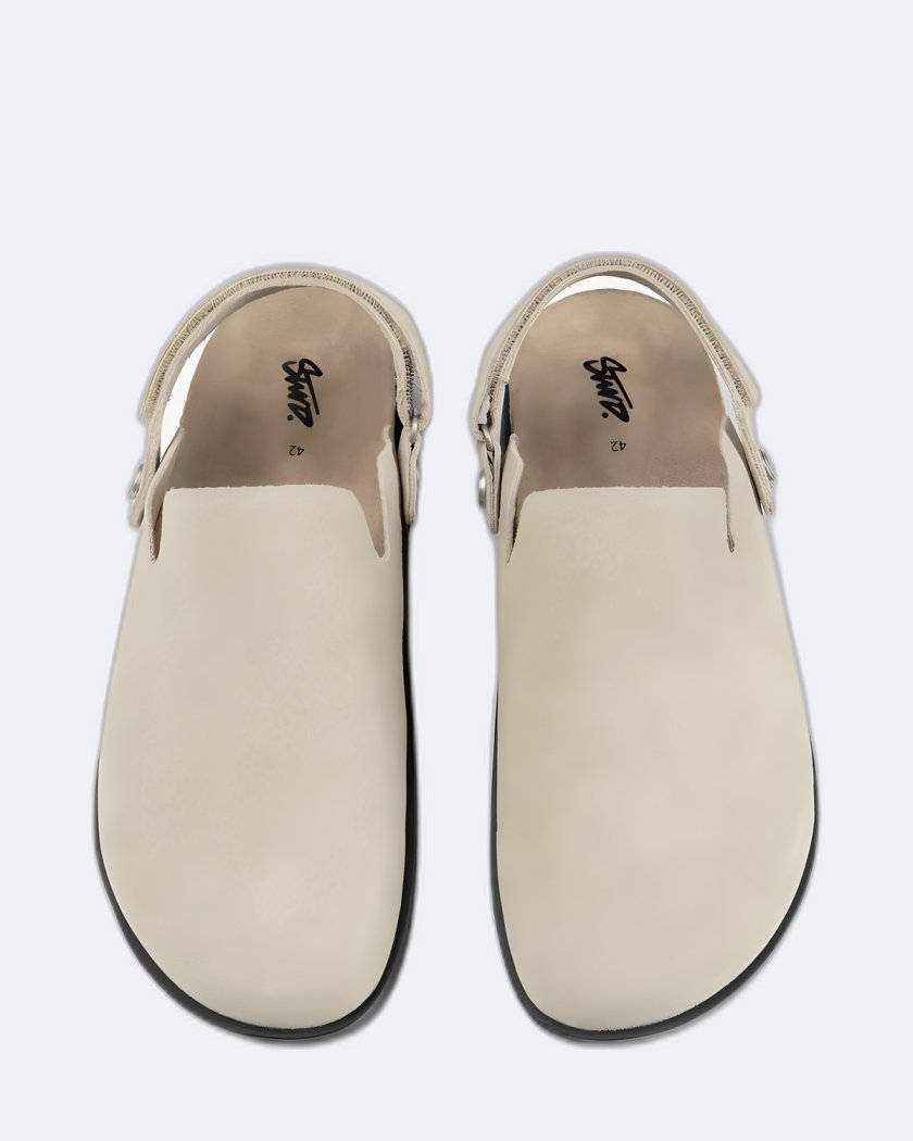 Pull&Bear Pull&Bear Suede Sandals — Ivory