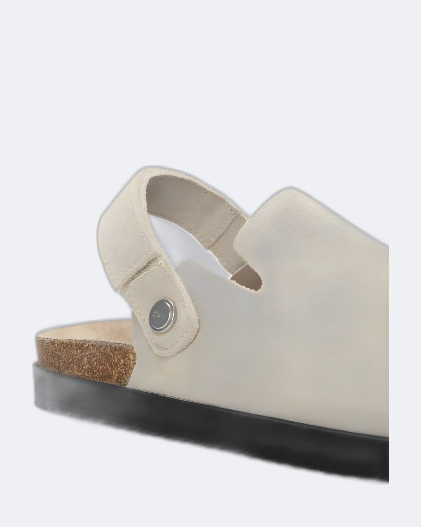 Pull&Bear Pull&Bear Suede Sandals — Ivory