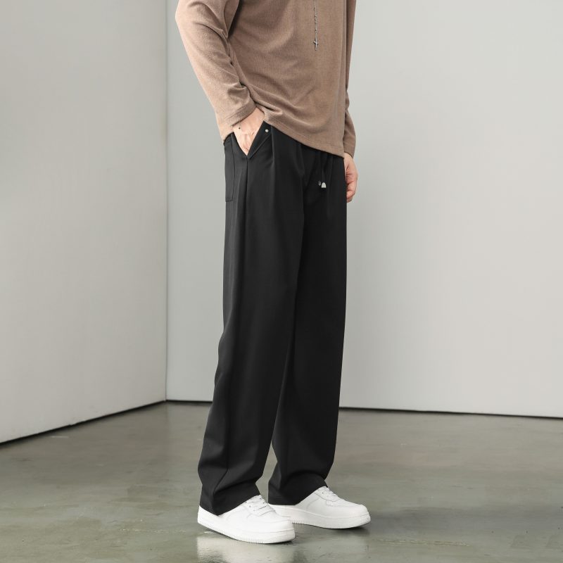 Pantalon large à cordon
