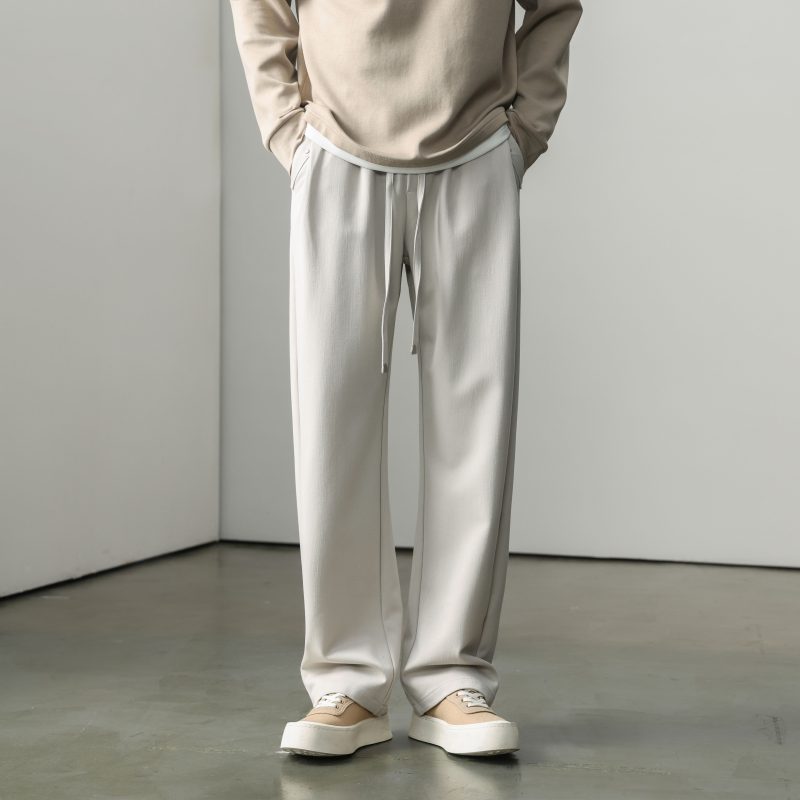 Pantalon large à cordon