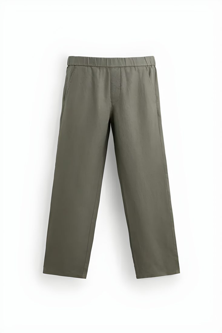 Pantalon Lin Kaki