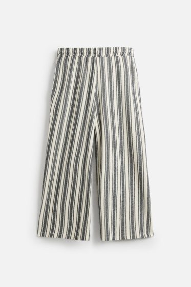 Pantalon rayé jacquard