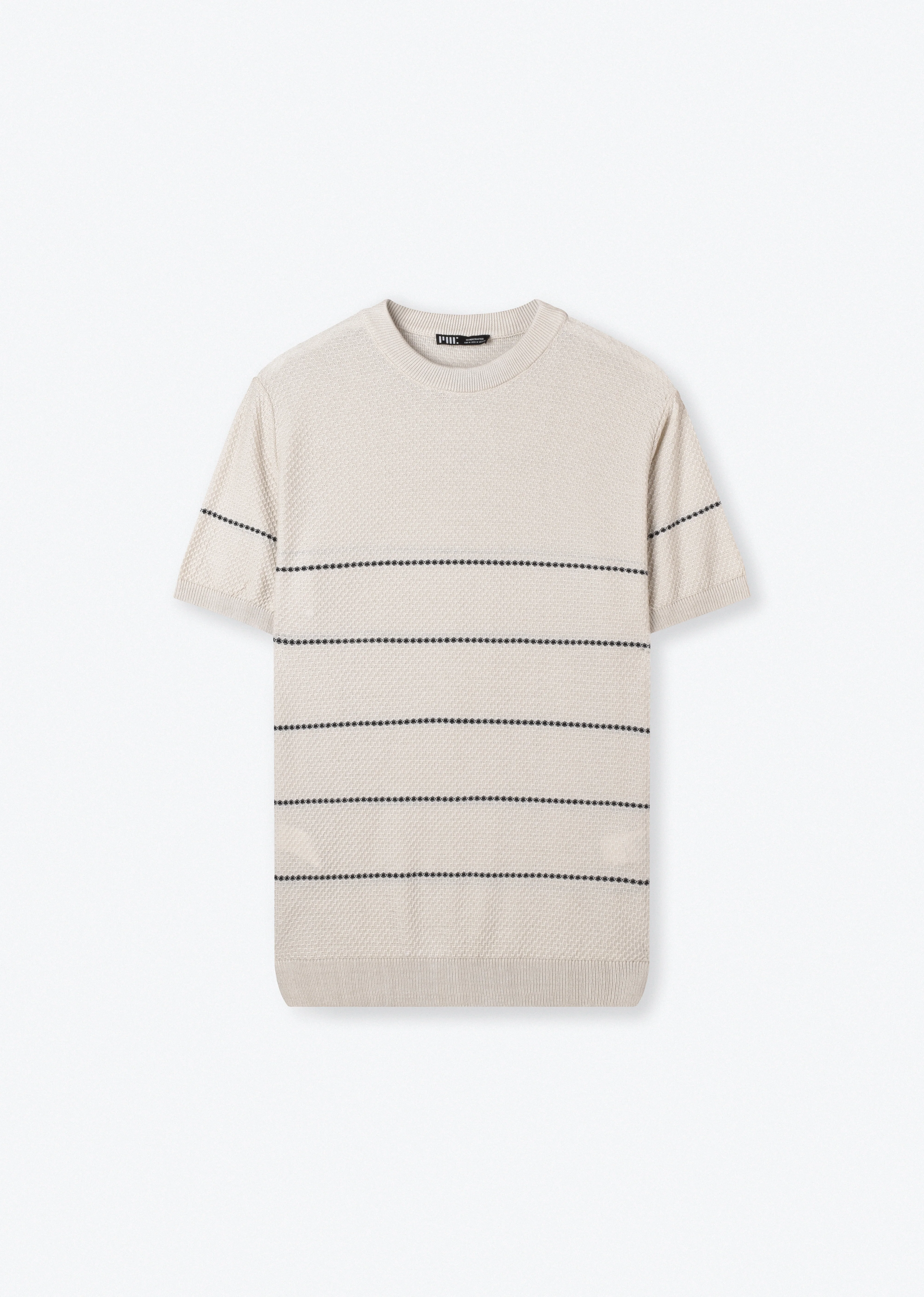STRIPED KNIT T-SHIRT
