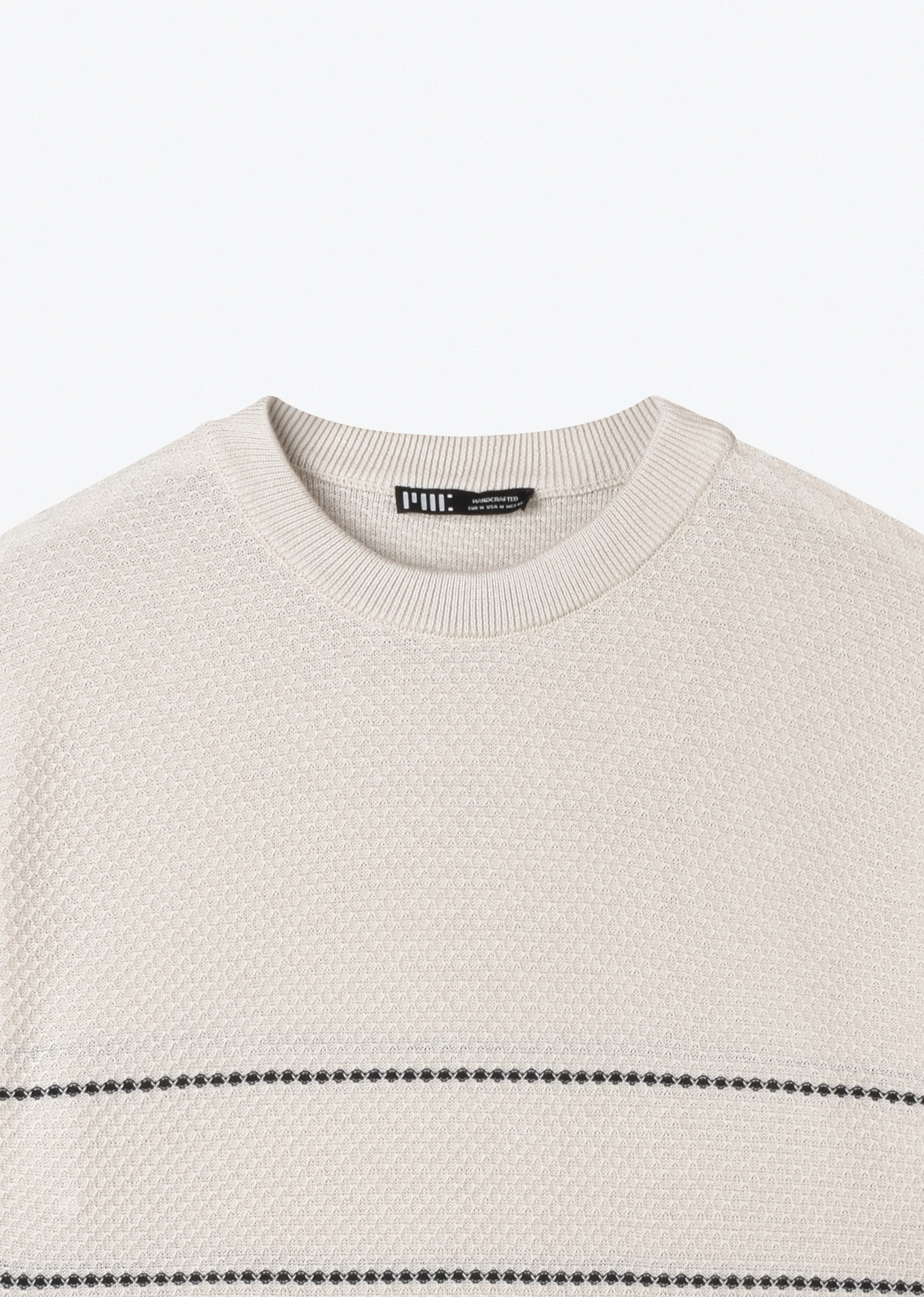 STRIPED KNIT T-SHIRT