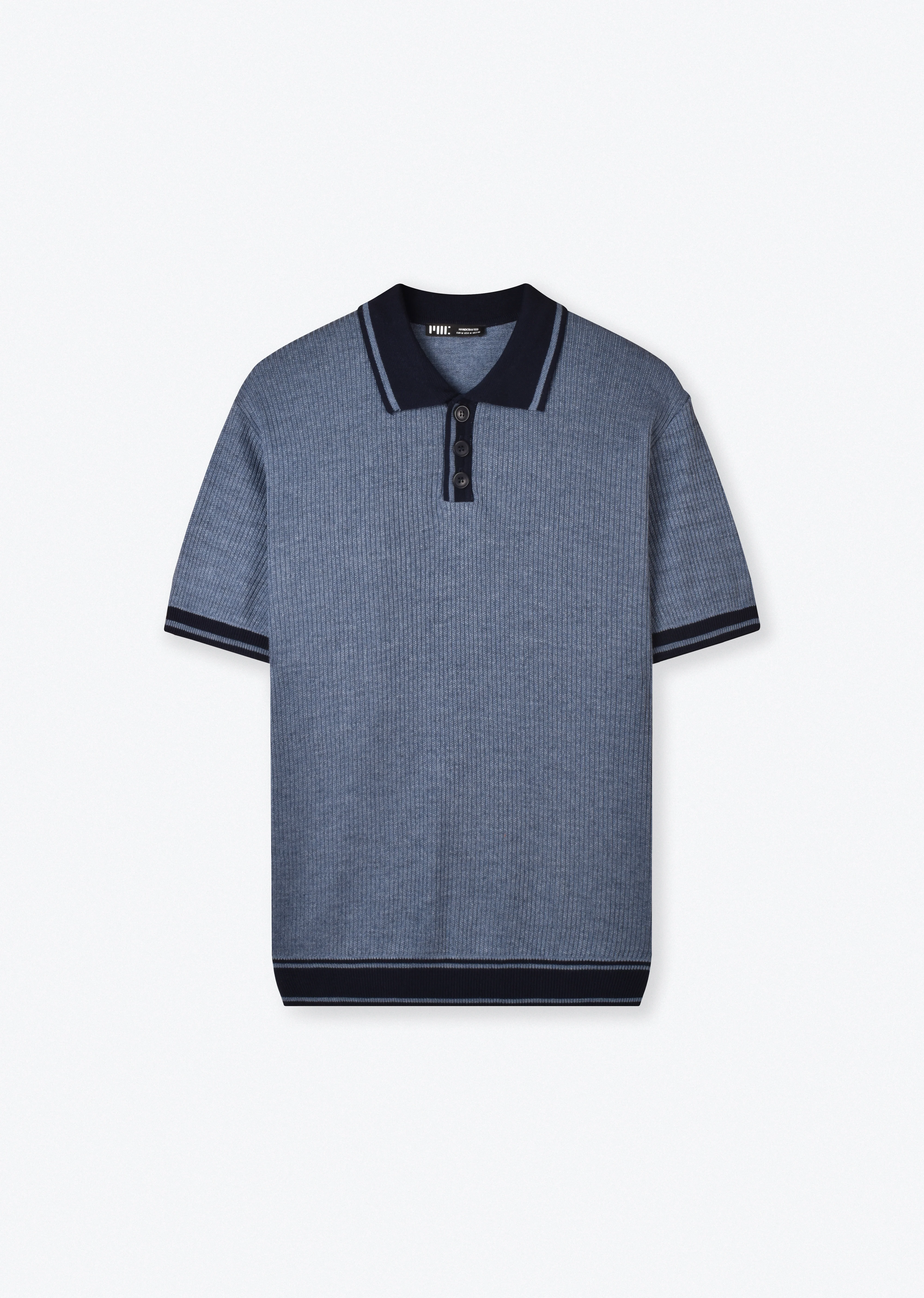Polo Contrasté en Maille
