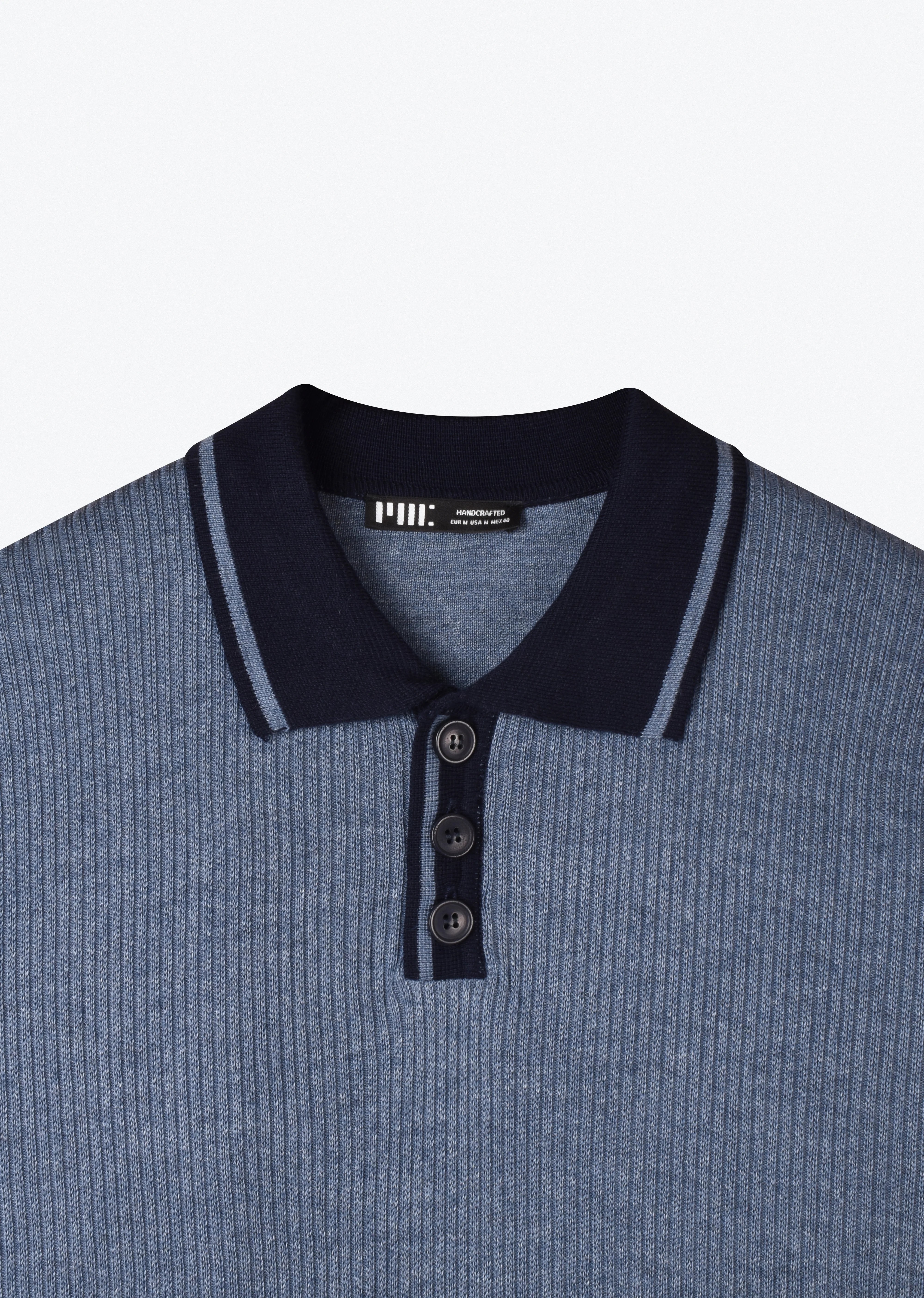 Polo Contrasté en Maille