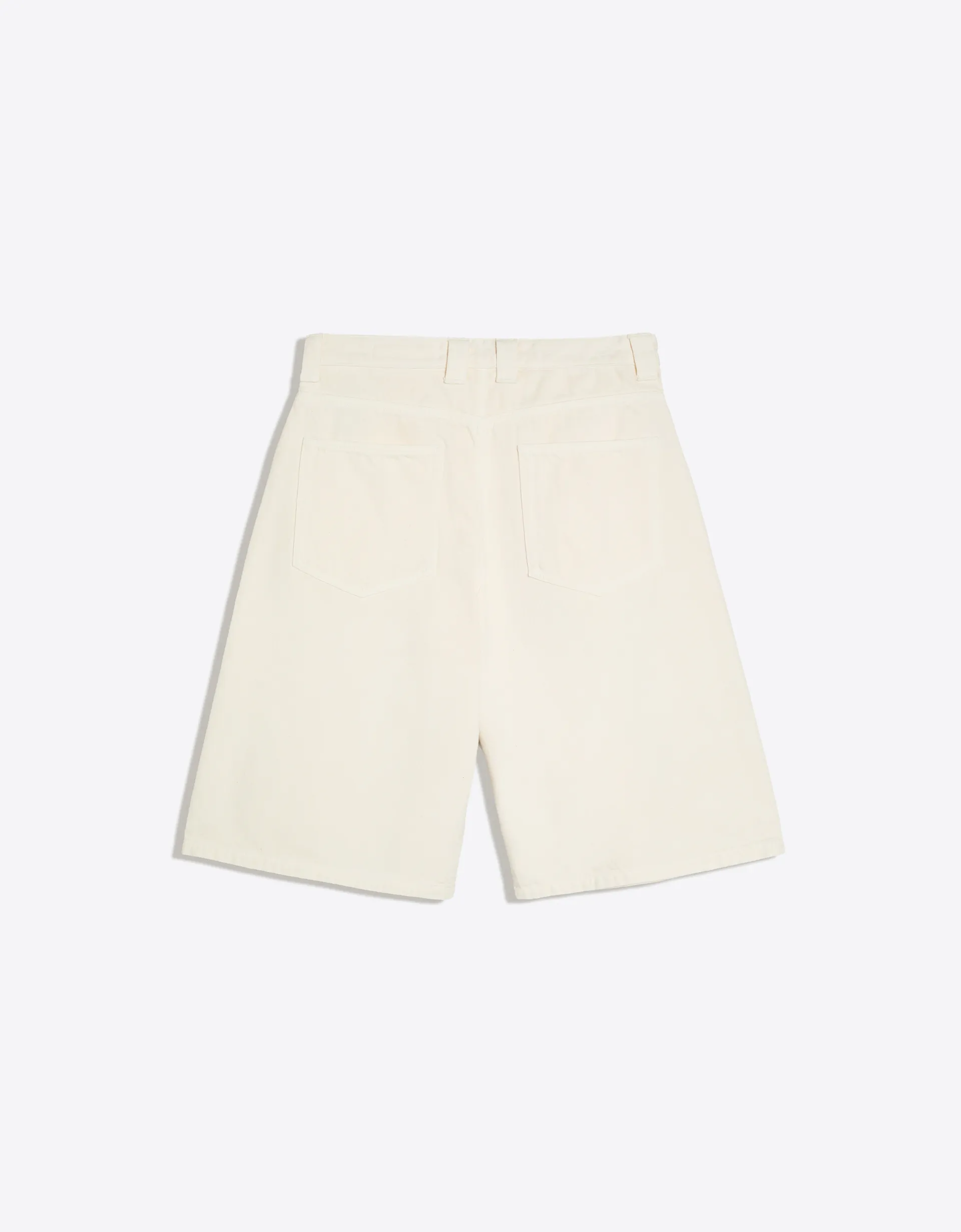 Bershka Bermuda barrel à pinces — White