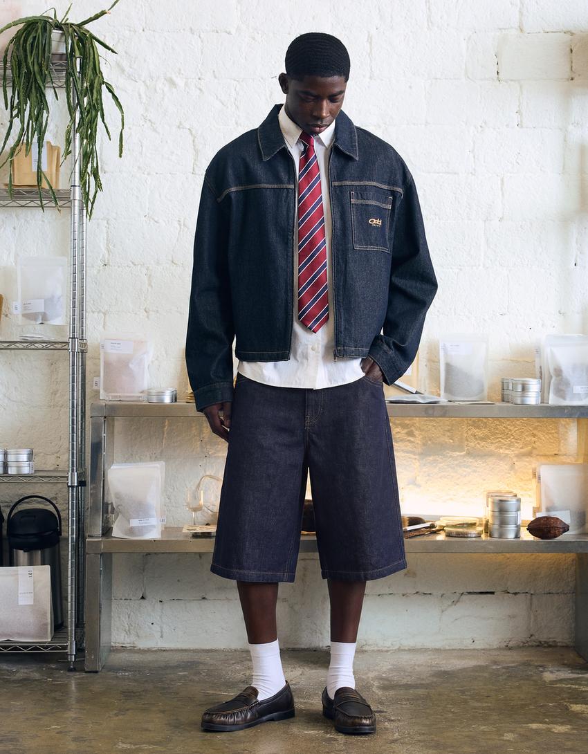 Bermuda denim baggy fit