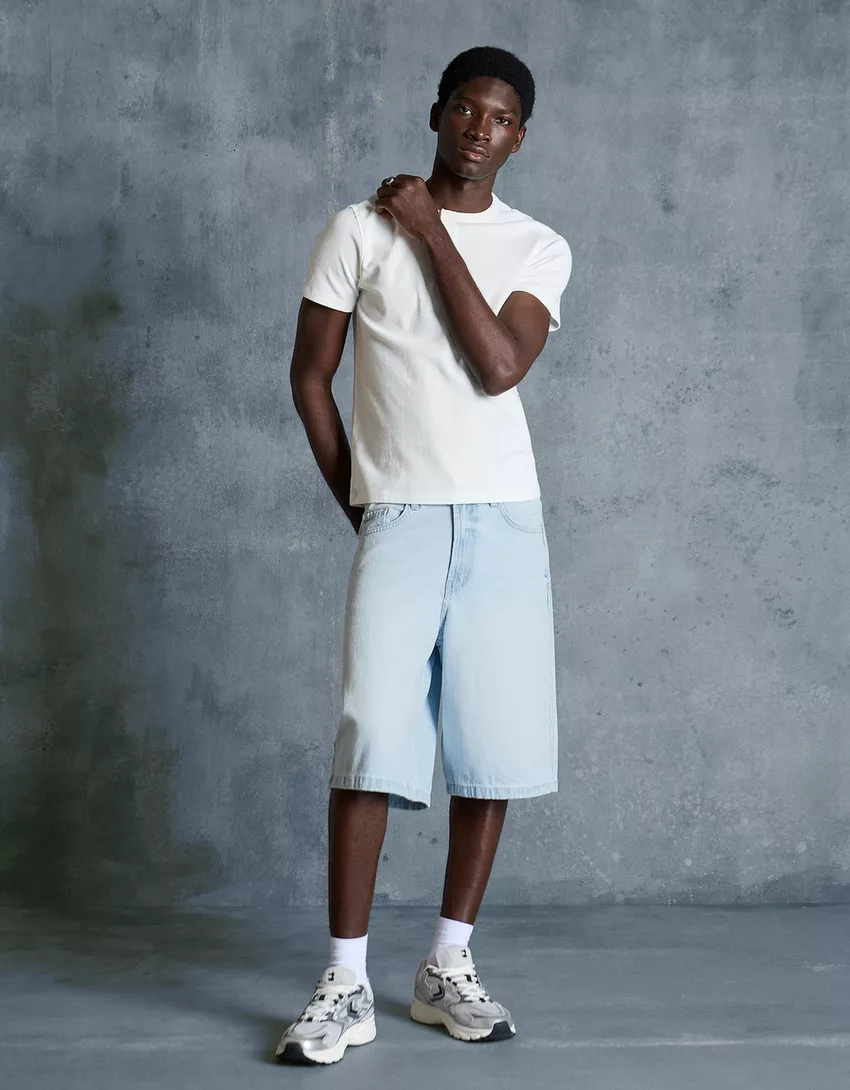 Bermuda denim baggy fit