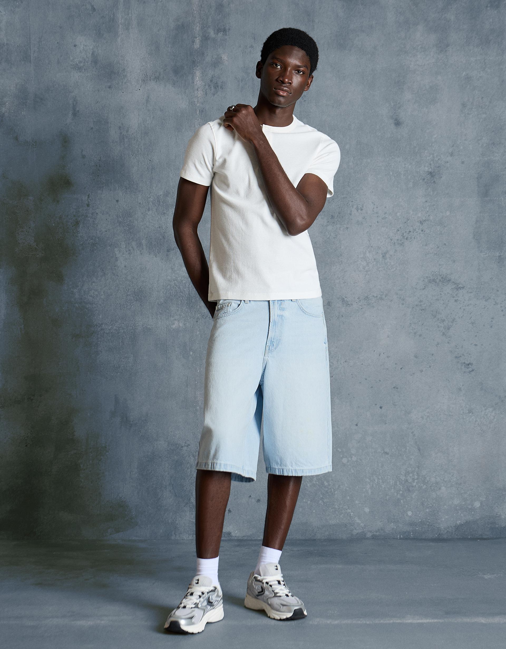Bermuda denim baggy fit