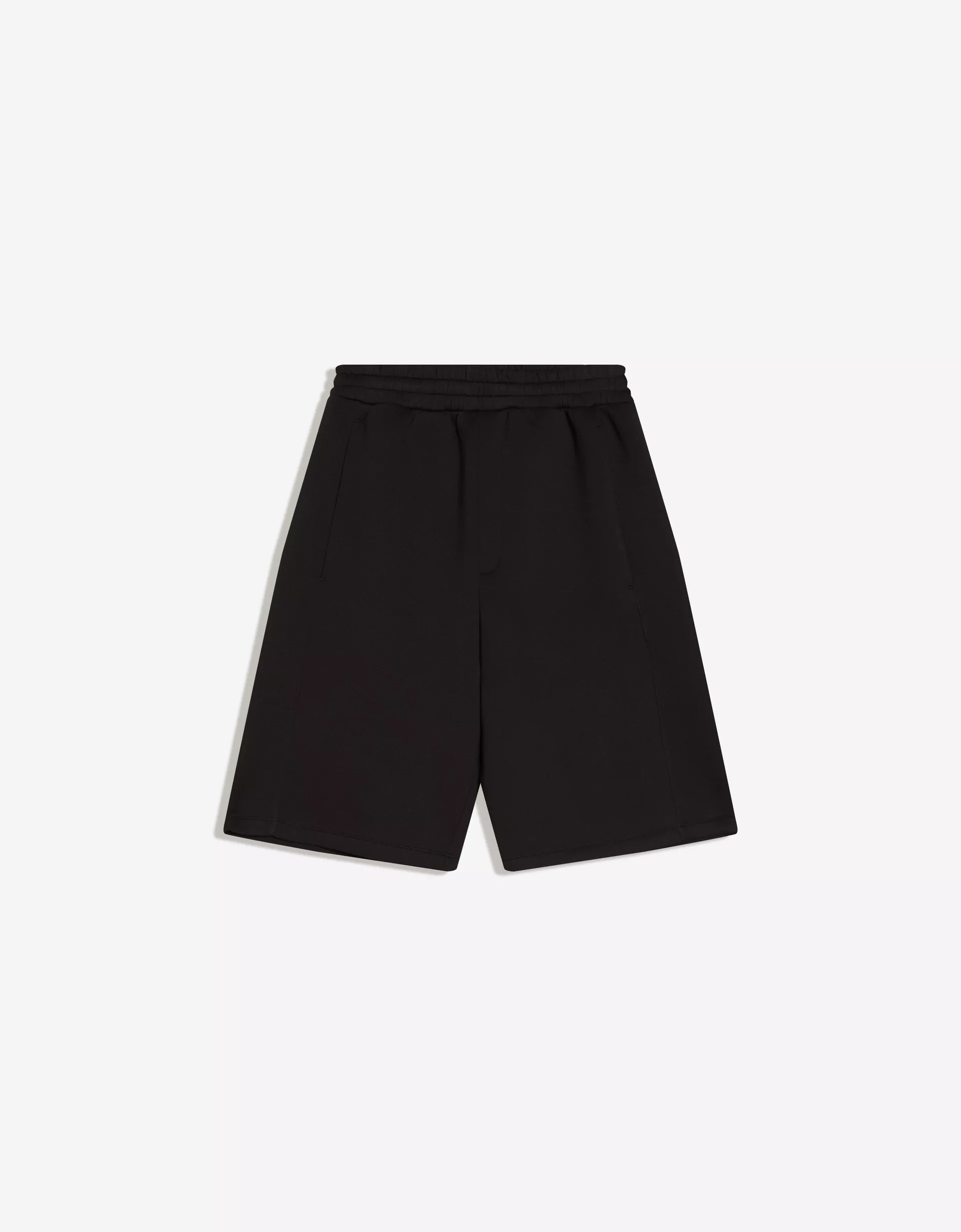 Bershka Bermuda effet néoprène oversize — Black