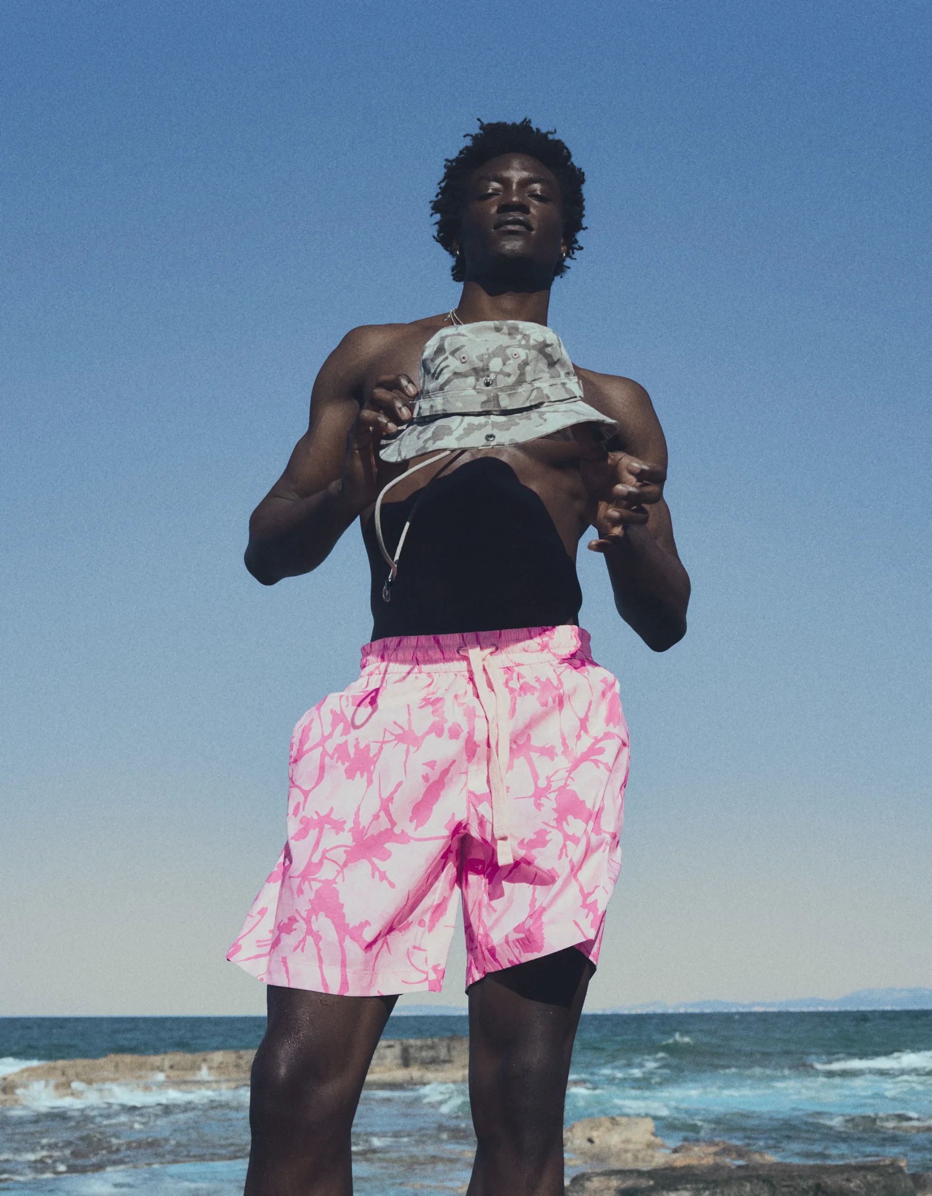 Bershka Printed swimsuit