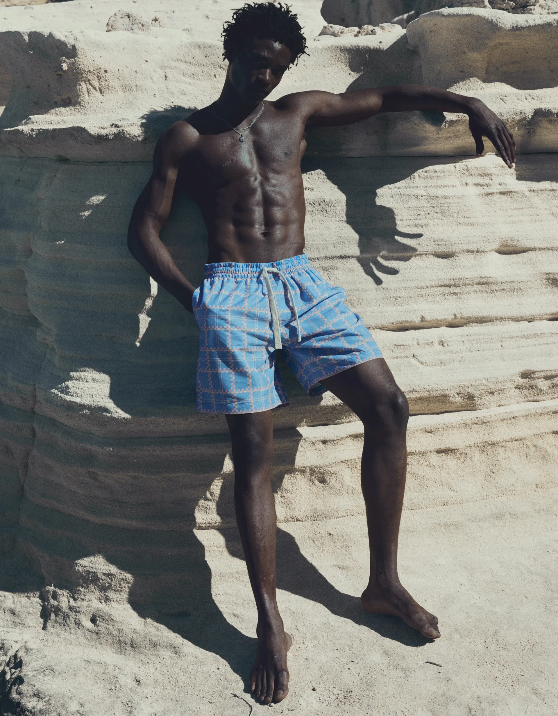 MAILLOT DE BAIN IMPRIMÉ CARREAUX