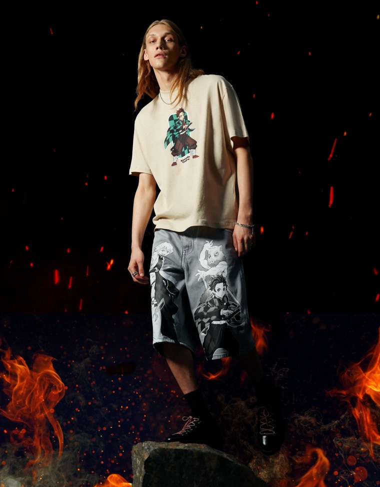 T-shirt Demon Slayer Camel