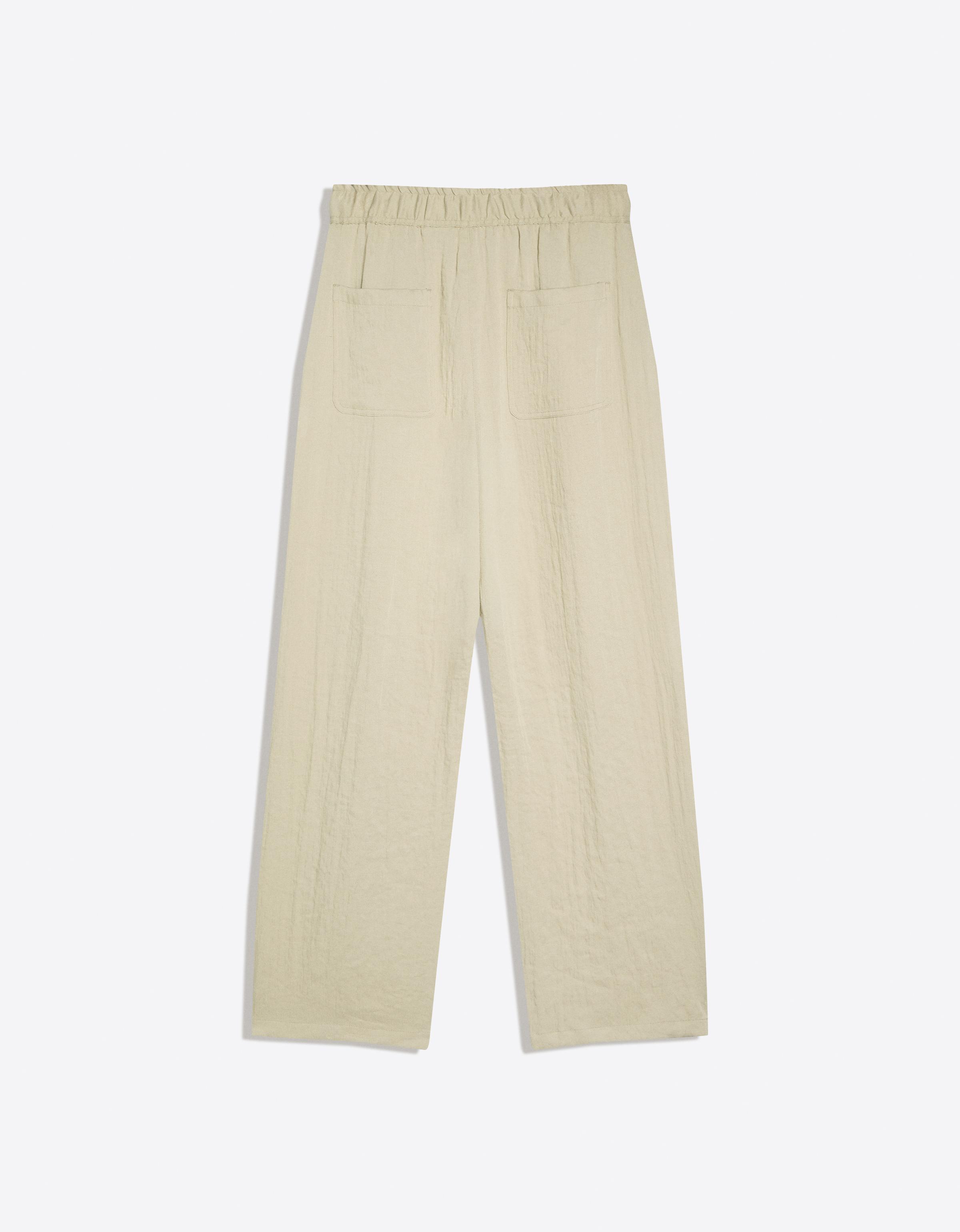 Bershka Rustic Baggy Trousers — Olive