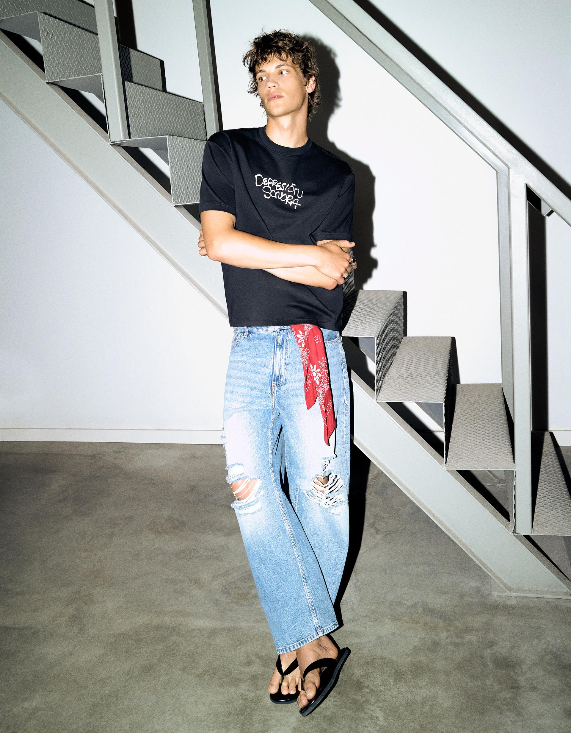 Bershka DEPRESION SONORA Print Tee