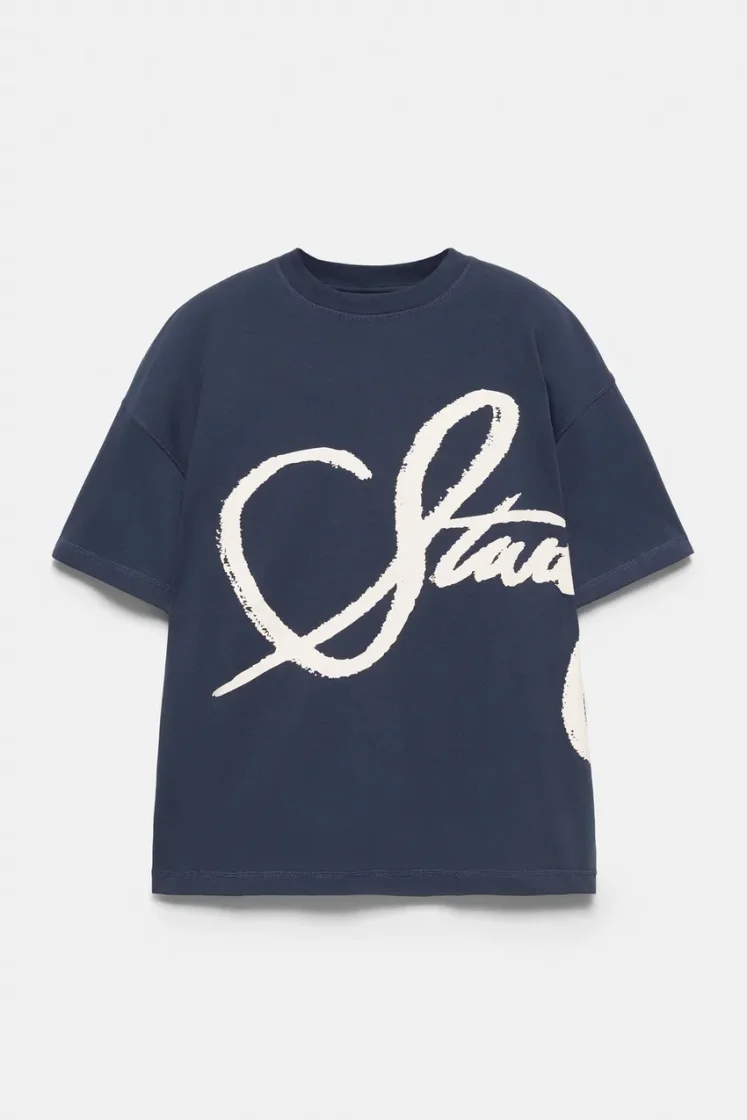 Pull&Bear T-shirt STWD graffiti — Blue