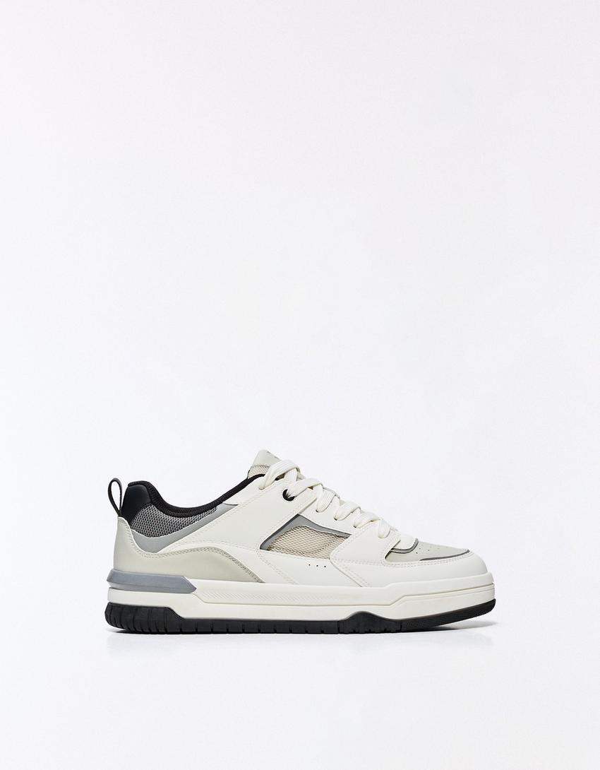 Chunky panelled trainers