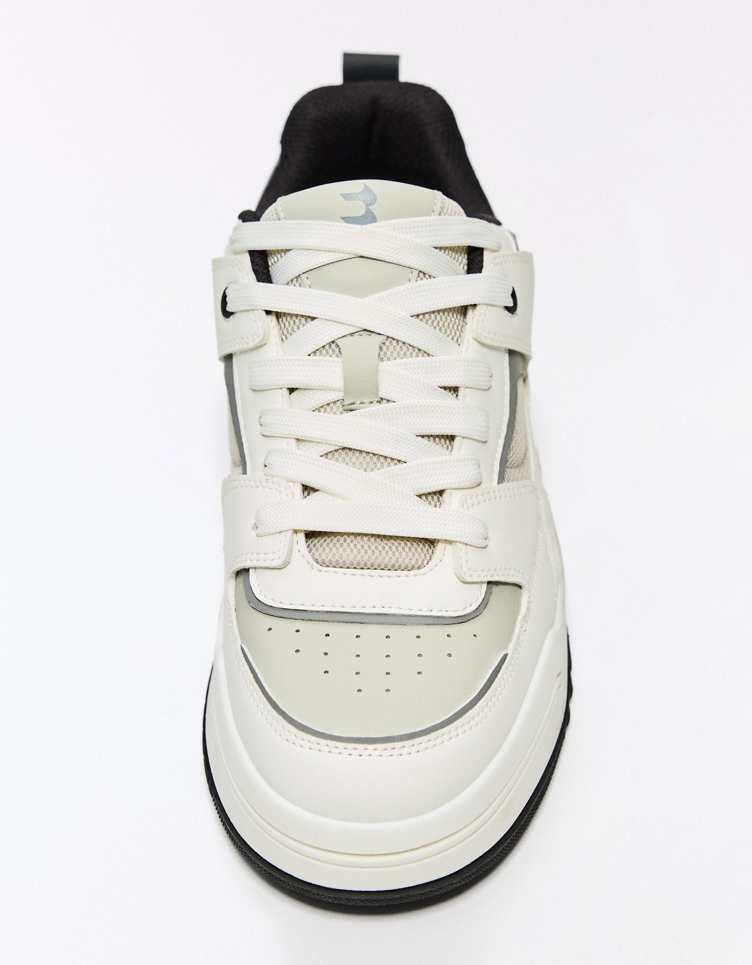 Bershka Chunky panelled trainers — Multicolored