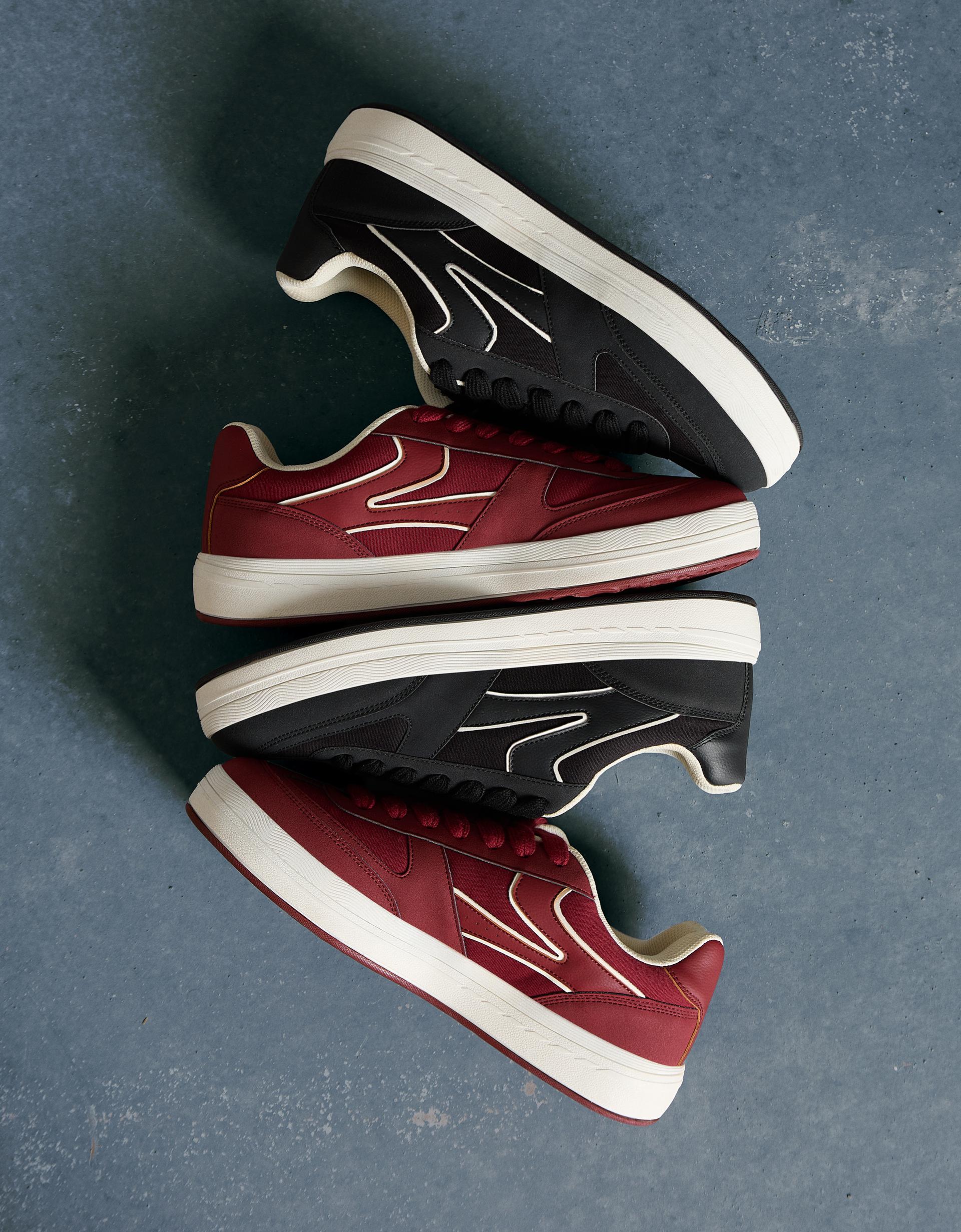 Bershka Chunky Street Trainers — BLACK