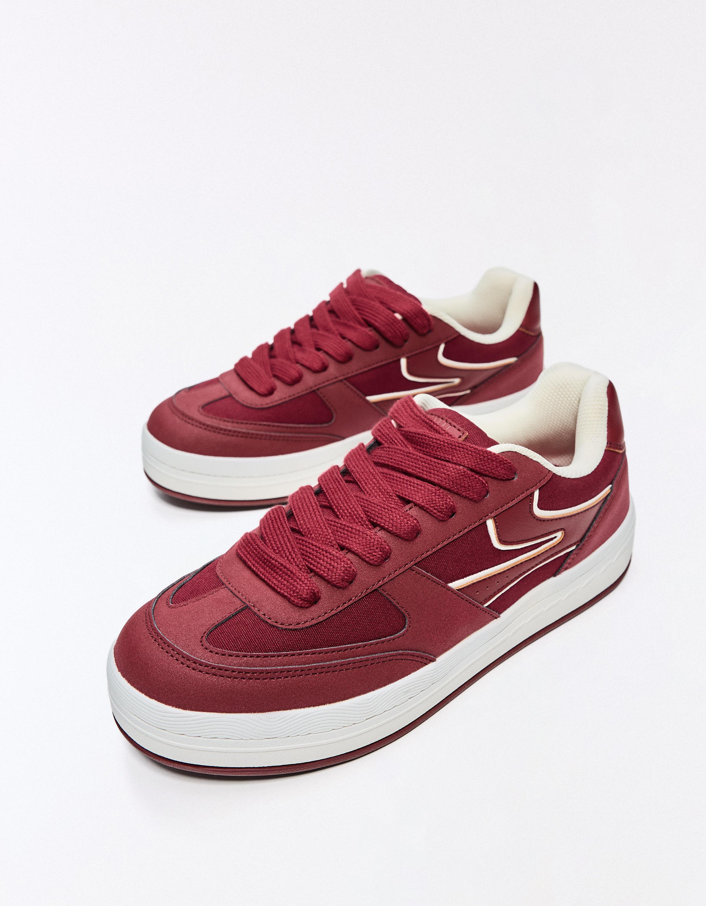 Bershka Chunky Street Trainers — Rust