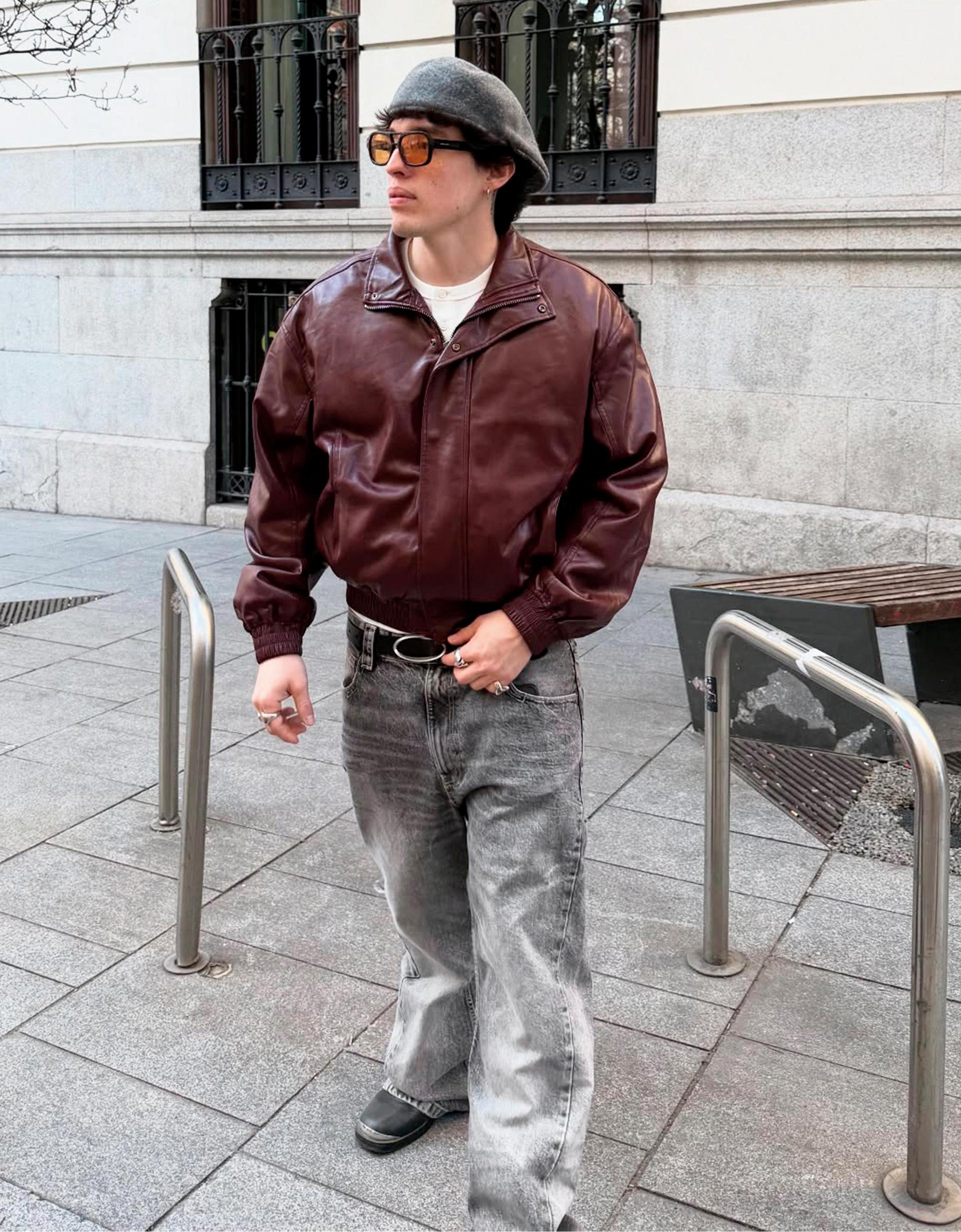 Bershka Leather effect jacket