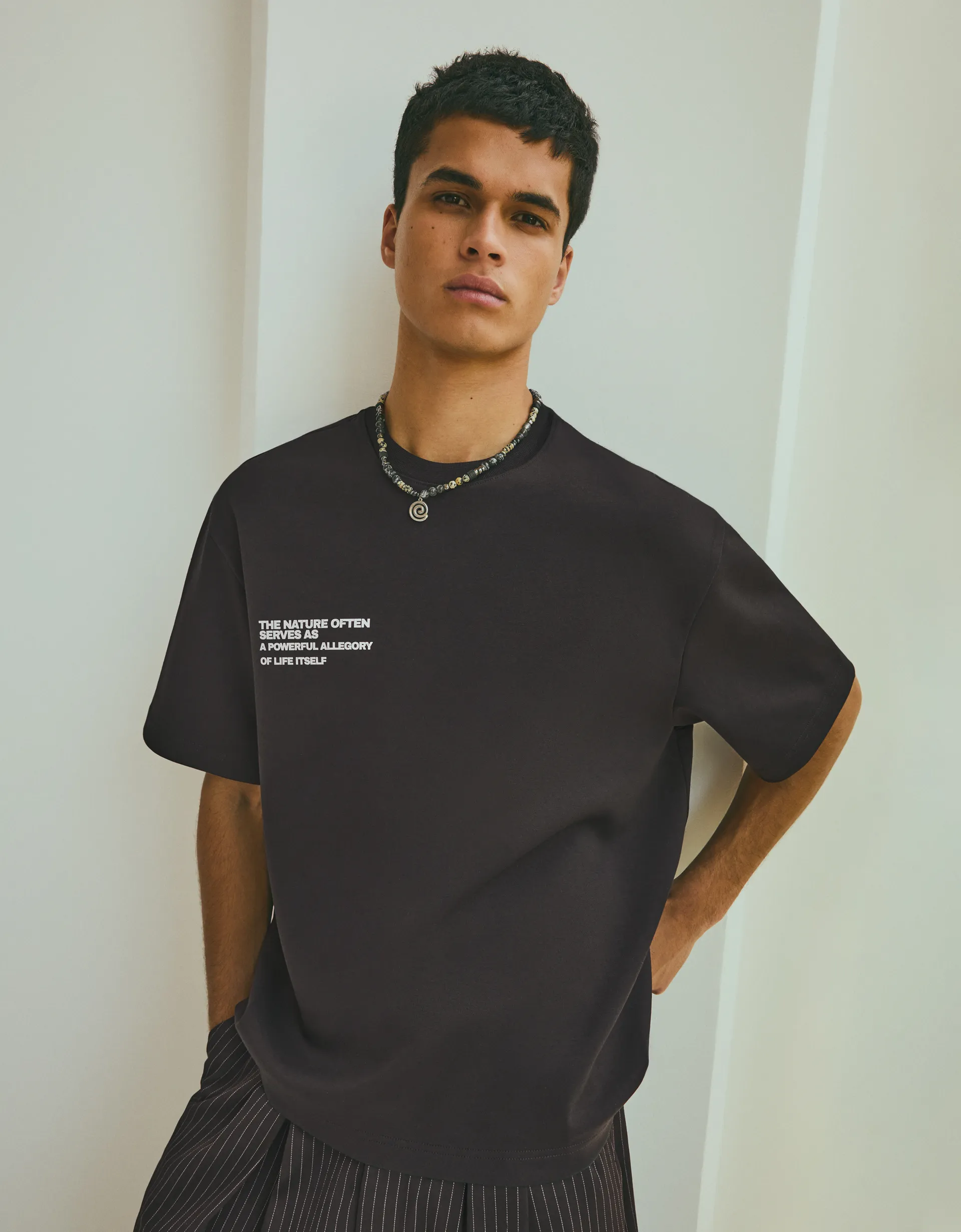 T-shirt en molleton interlock im