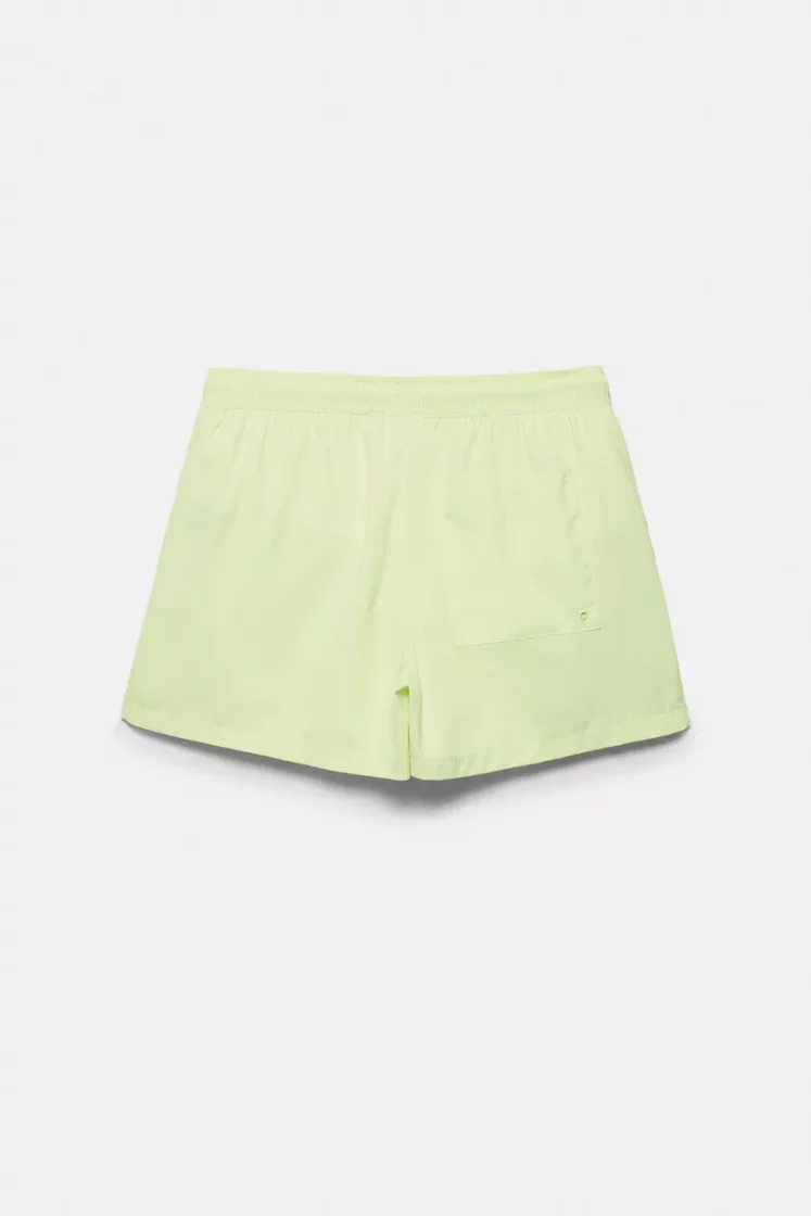 Pull&Bear Basic Swim Shorts — Lime