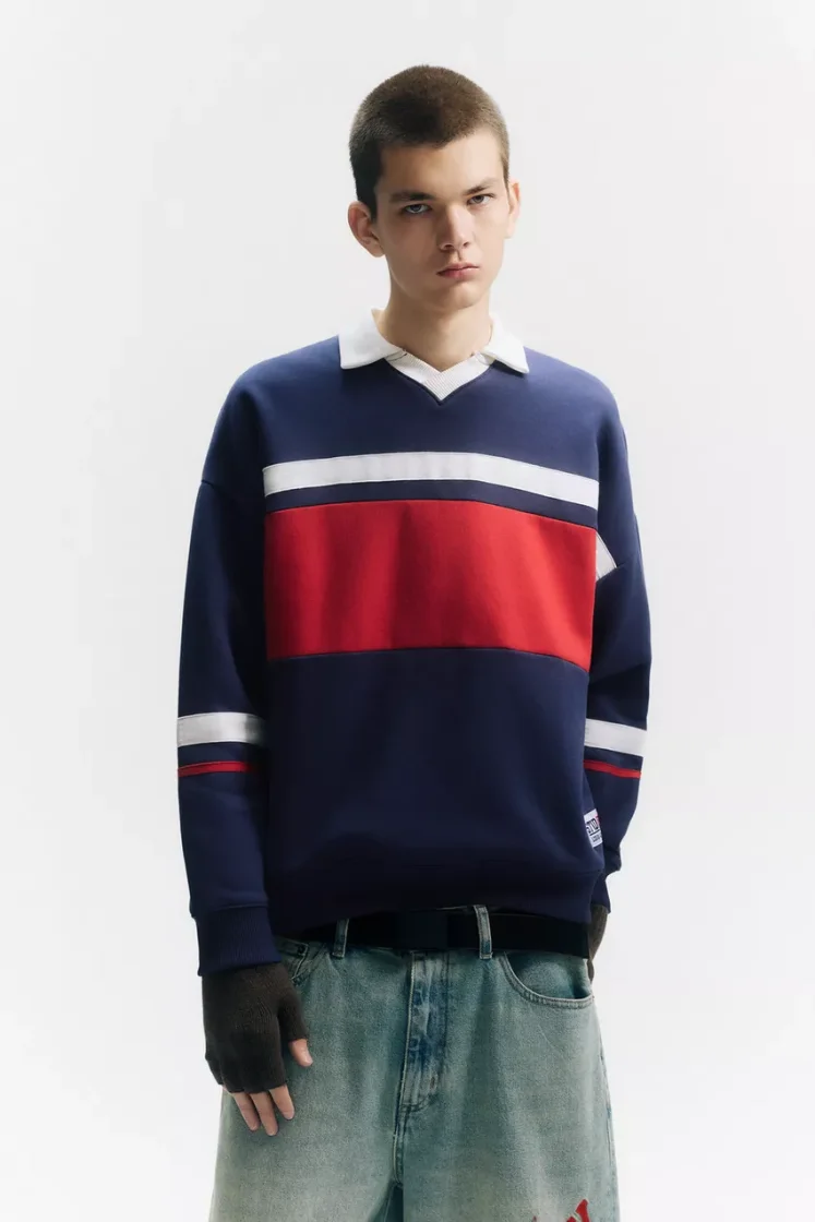 Pull&Bear STWD Sweatshirt — navy