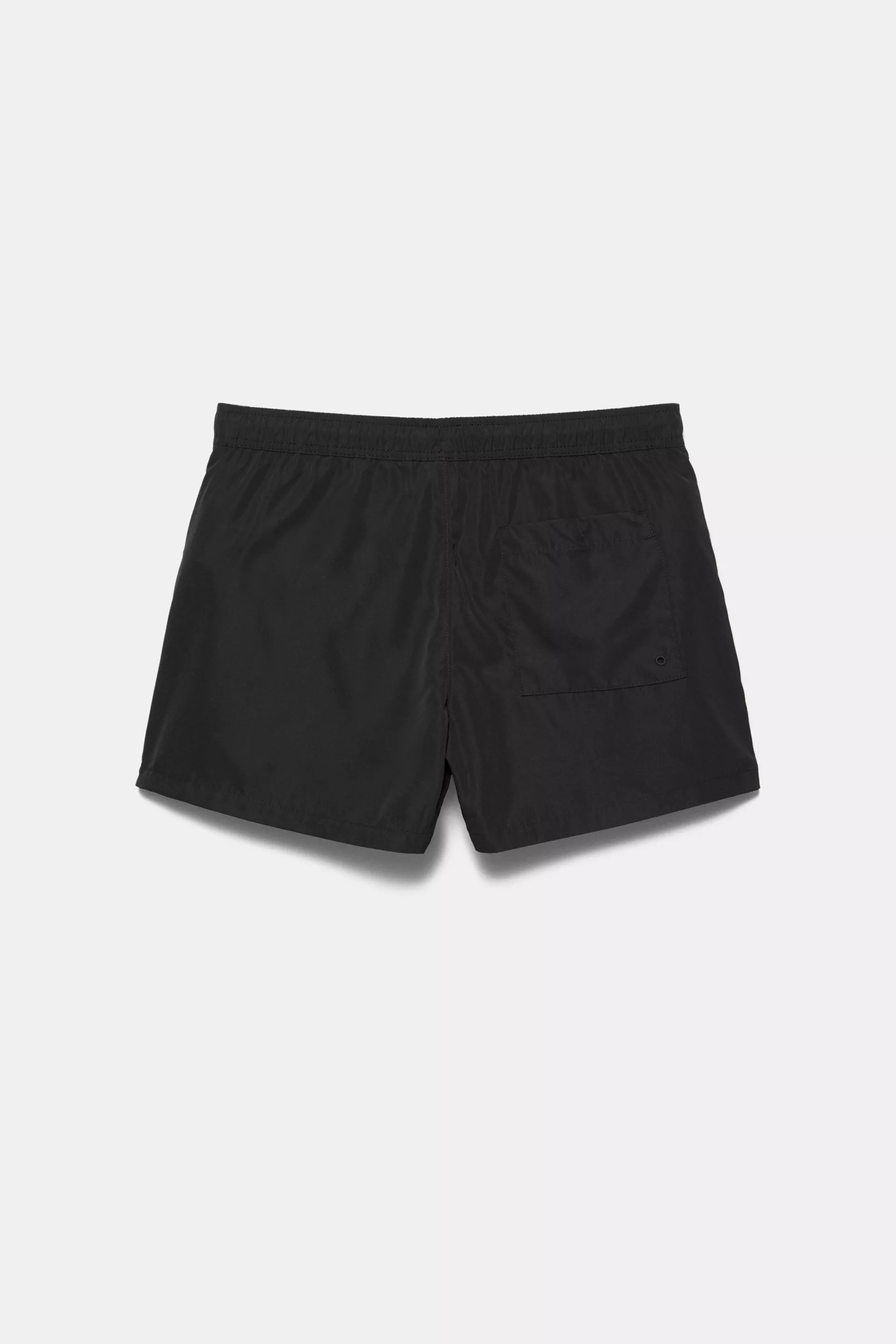 Pull&Bear Basic Swim Shorts — Black