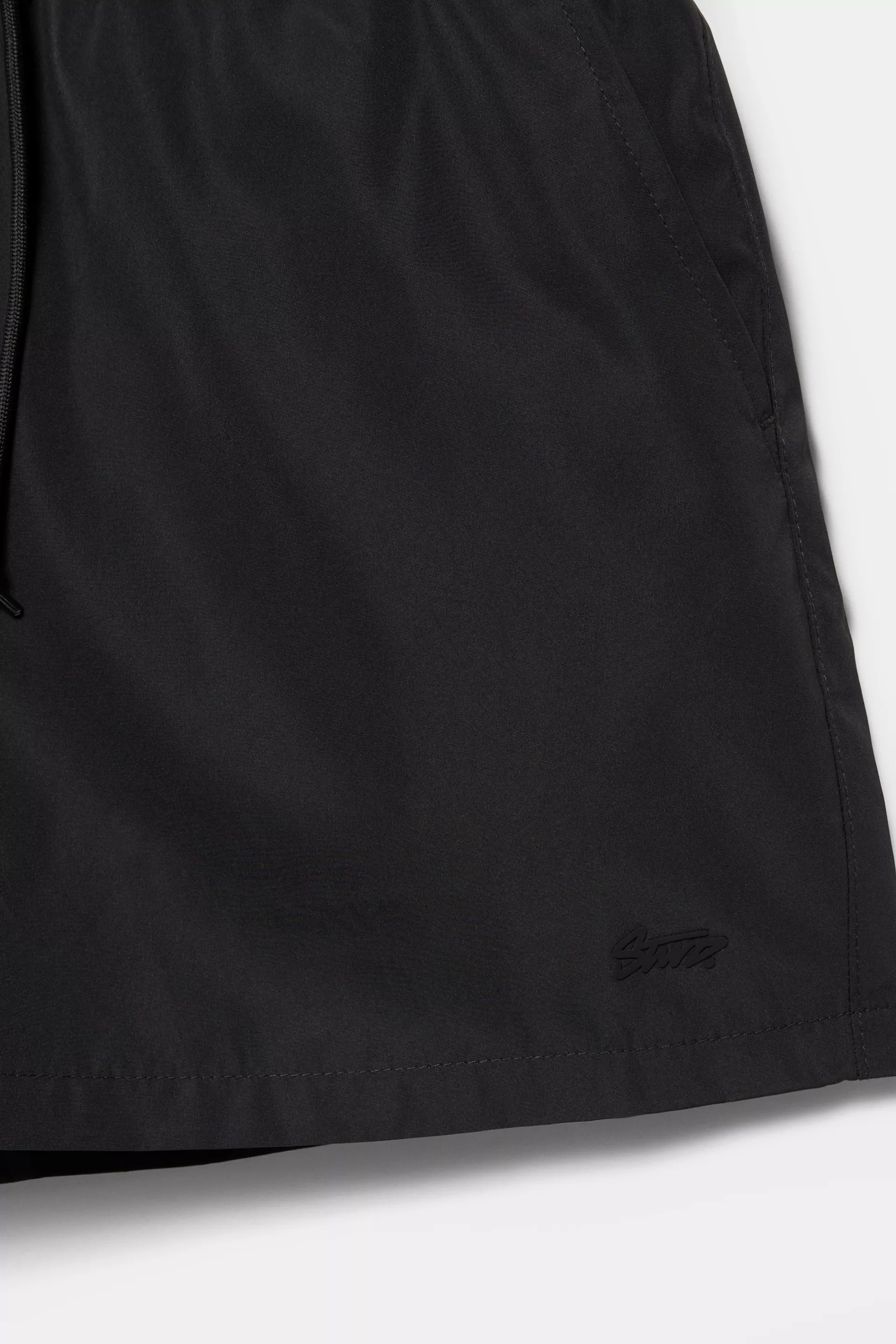 Pull&Bear Basic Swim Shorts — Black