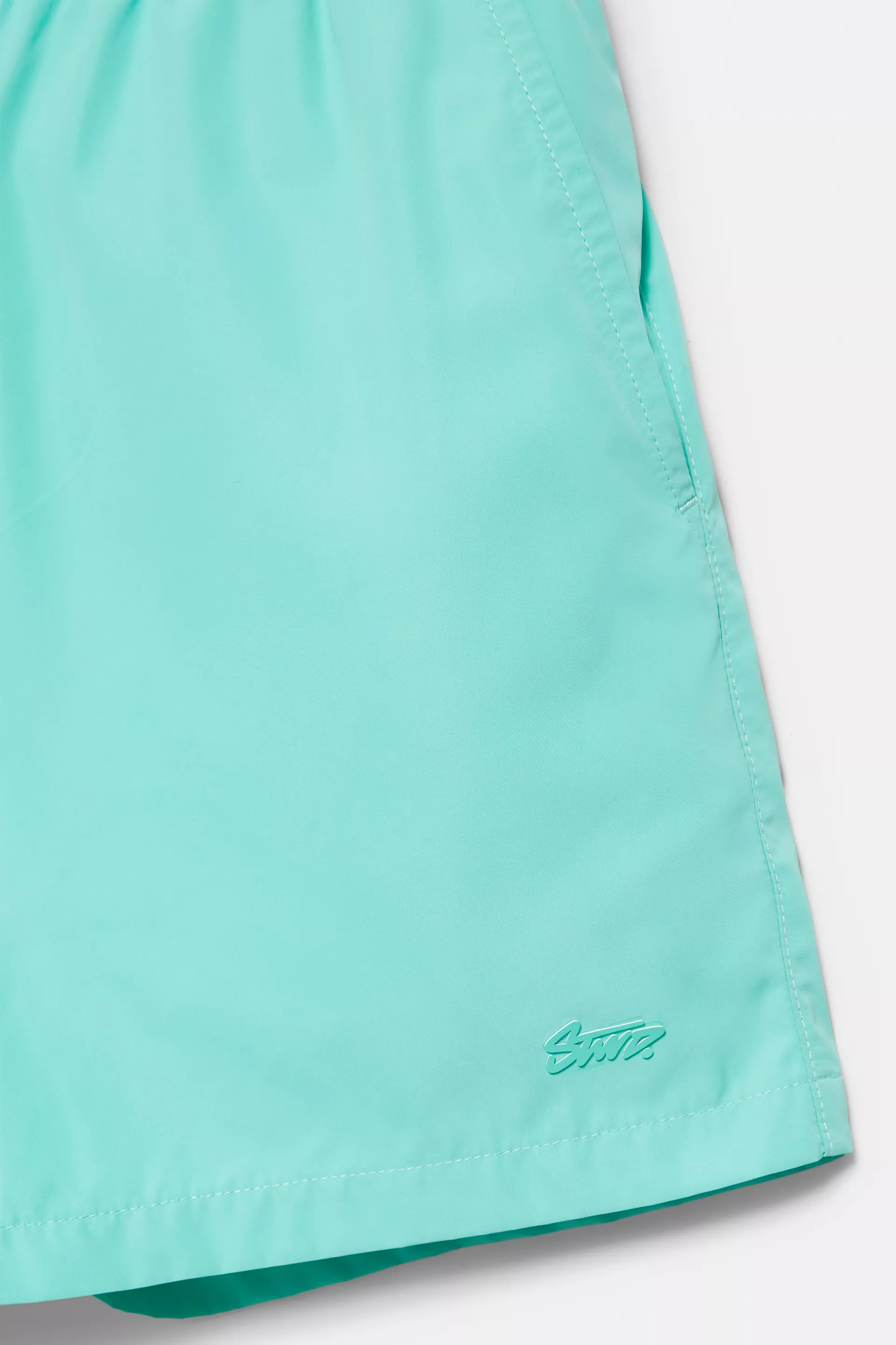 Pull&Bear Basic Swim Shorts — Mint