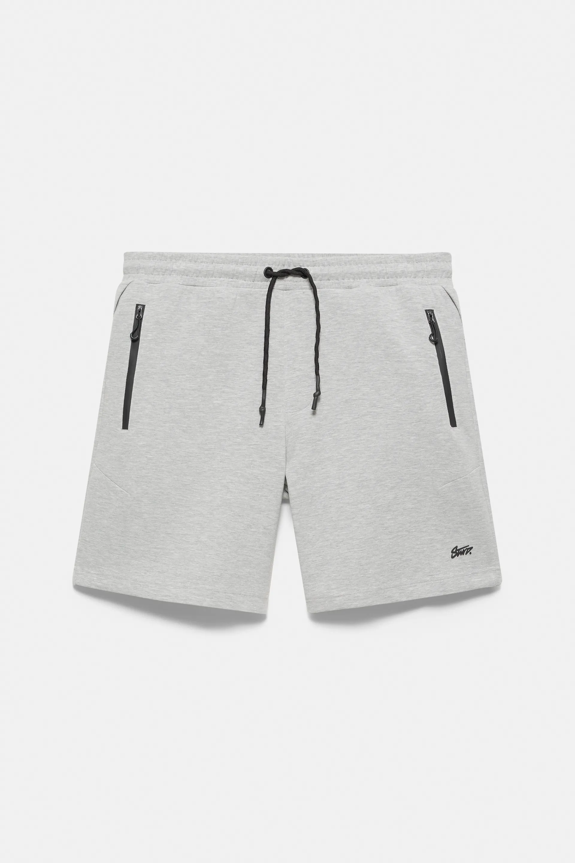 Pull&Bear Regular fit jogger Bermuda shorts — Light Grey