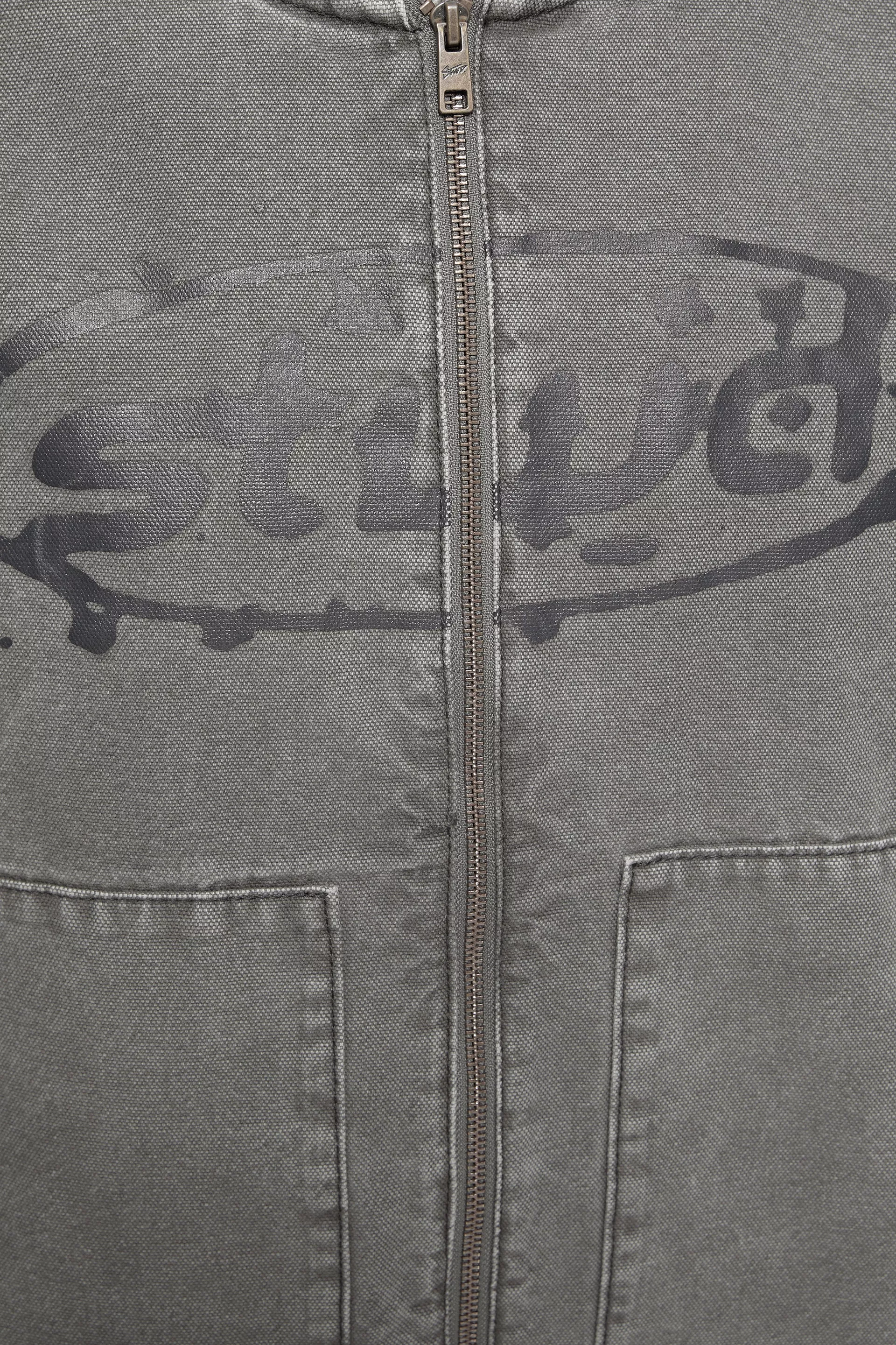STWD Hooded Zip Jacket — Dark grey