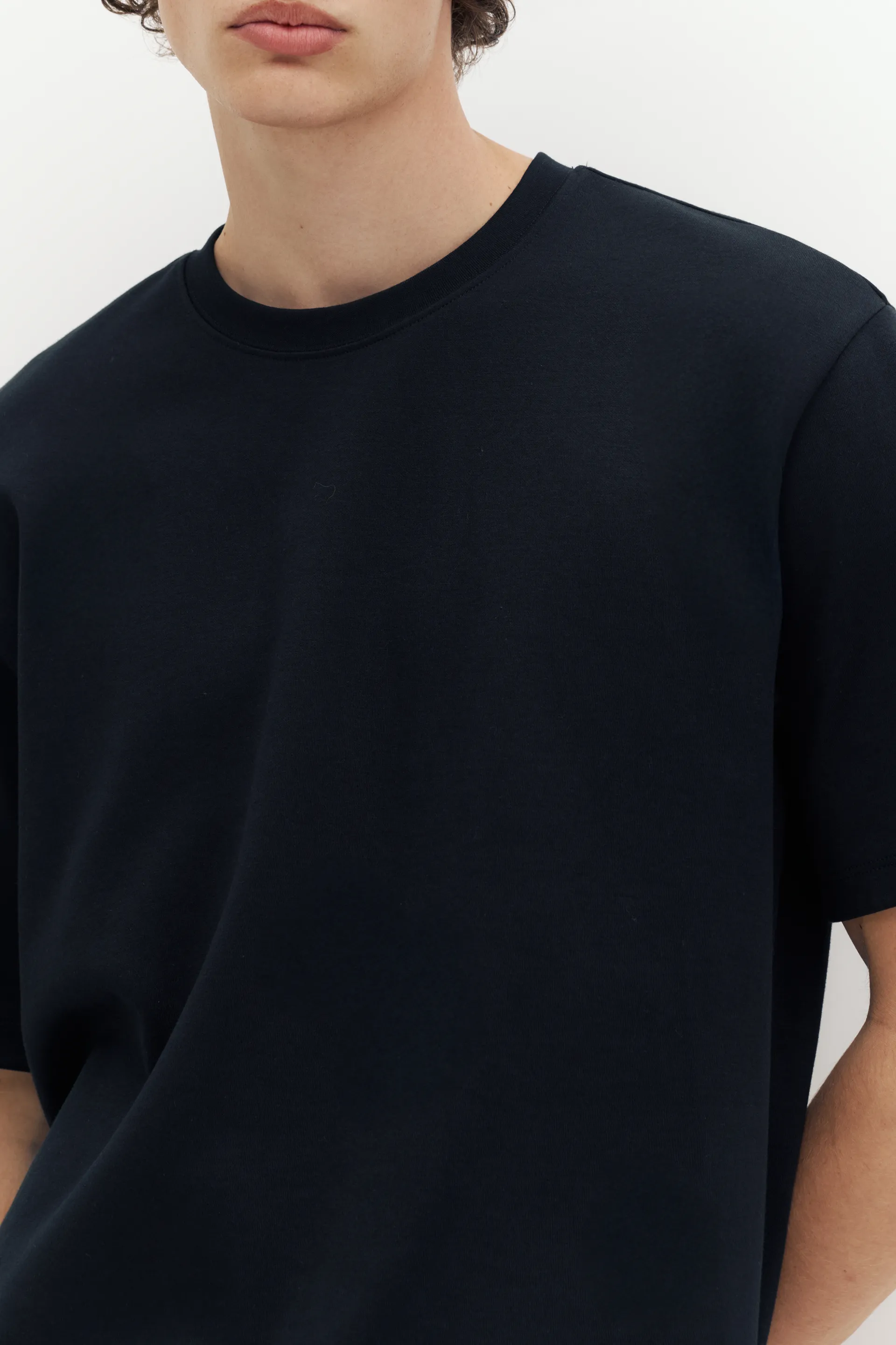 Pull&Bear T-shirt boxy — Noir