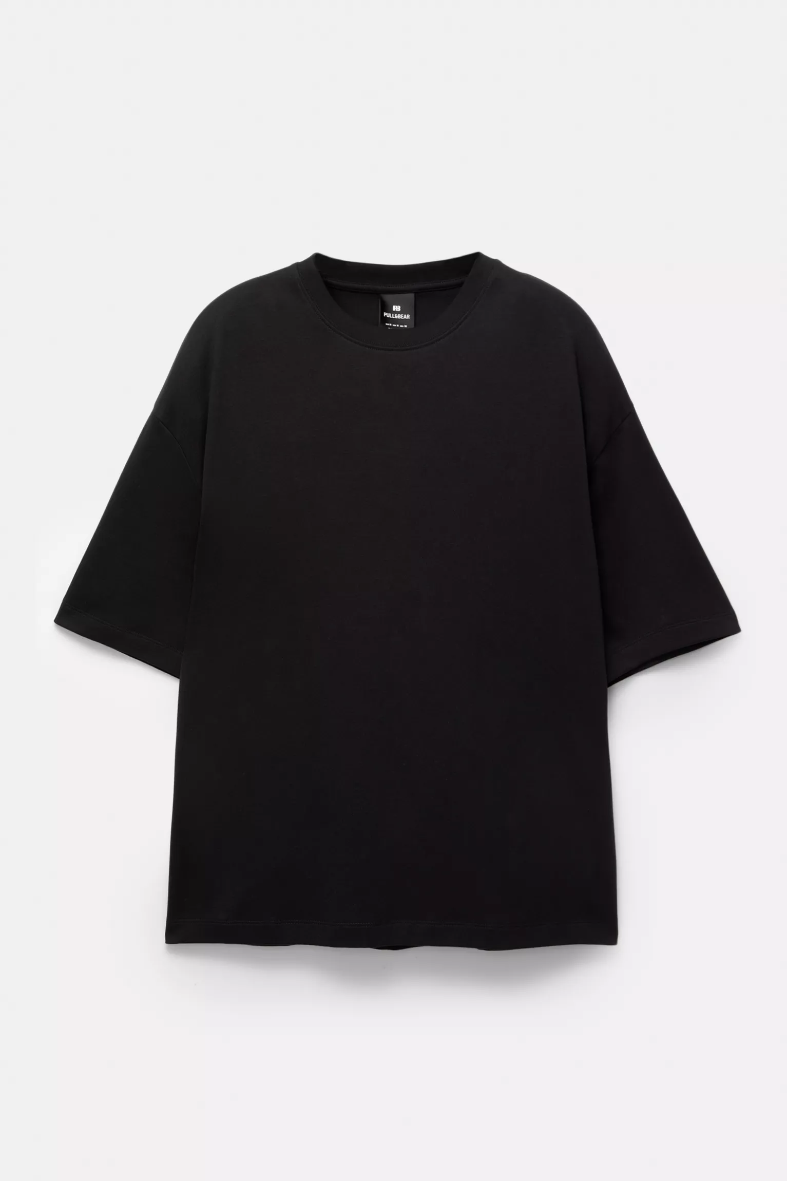 Pull&Bear T-shirt boxy — Noir