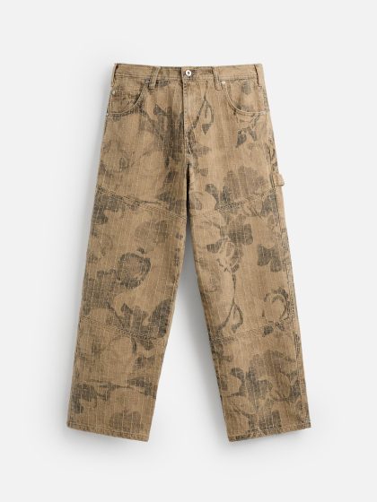 Pantalon Cargo Jacquard Camo